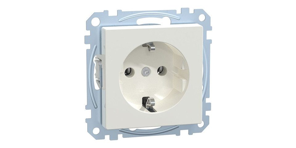 Merten SCHUKO-Steckdose StK MEG2301-0319 polarweiß glänzend System M