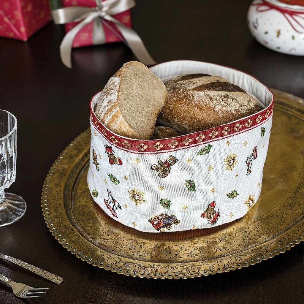 Villeroy & Boch Brotkorb Toy's Delight Gobelin Brotkorb ø 24 cm 2er Set, 70% Baumwolle, 30% Polyester, (2-tlg)