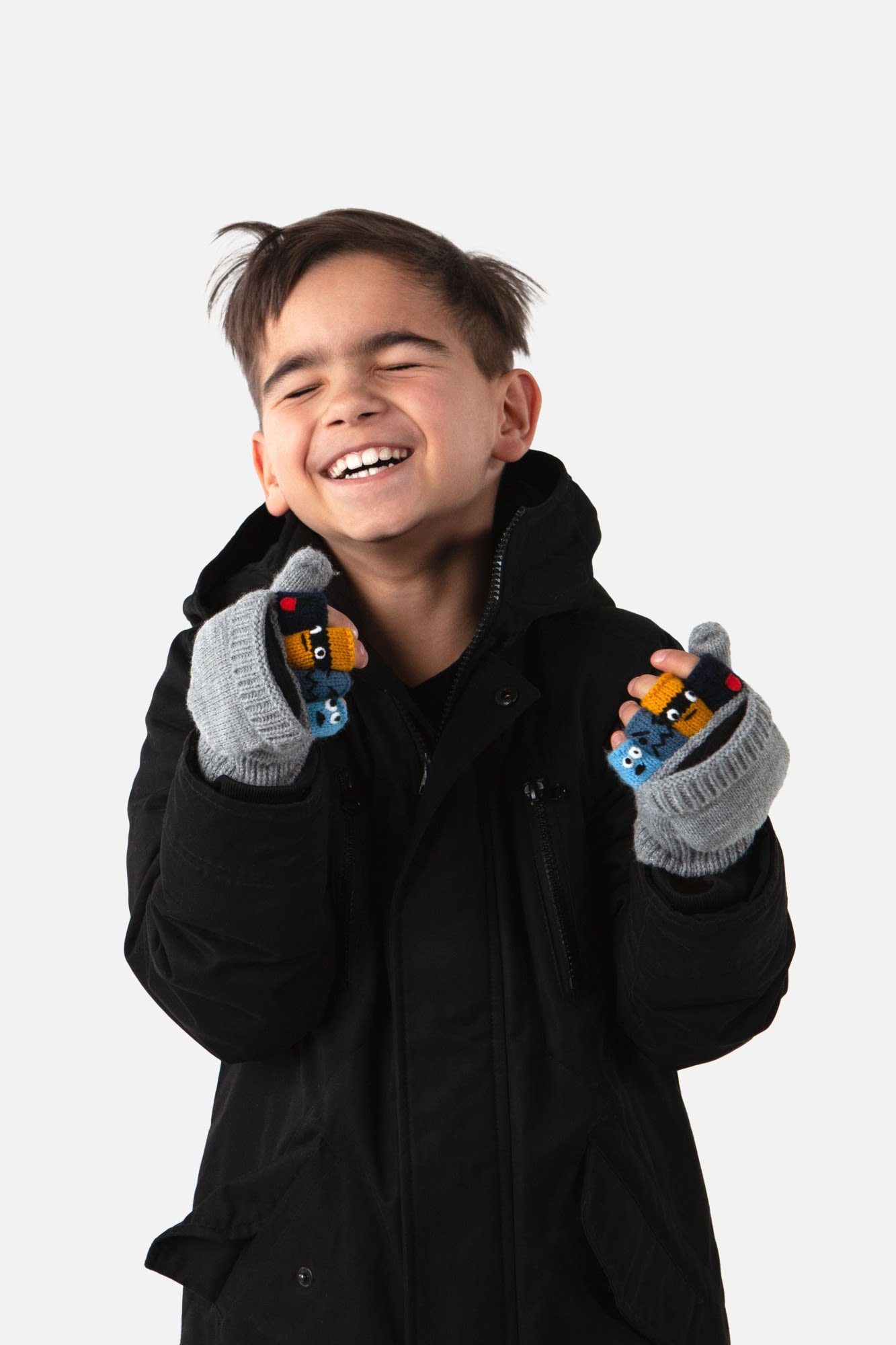 Kids Barts Fleecehandschuhe Grey (vorgängermodell) Puppeteer Heather Barts Bumgloves