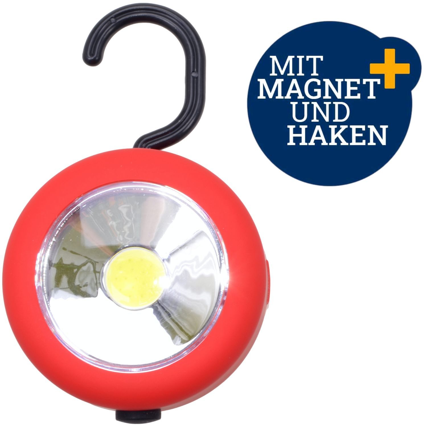 Diedrich Filmer GmbH LED Arbeitsleuchte COB LED Leuchte Magnet Haken Taschenlampe Rot, LED, Arbeitsleuchte Werkstatt Camping Boot Haushalt Handlampe Lampe Licht