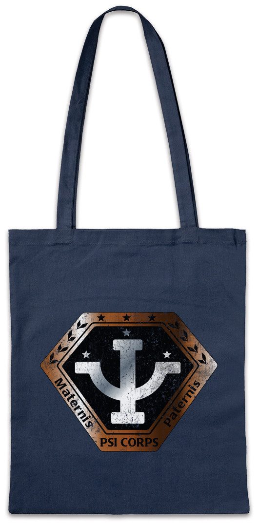 Urban Backwoods Beuteltasche Vintage Psi Corps Logo Stofftasche Space Center TV Babylon 5 Kult (1-tlg), Series Scifi Serie Raumstation