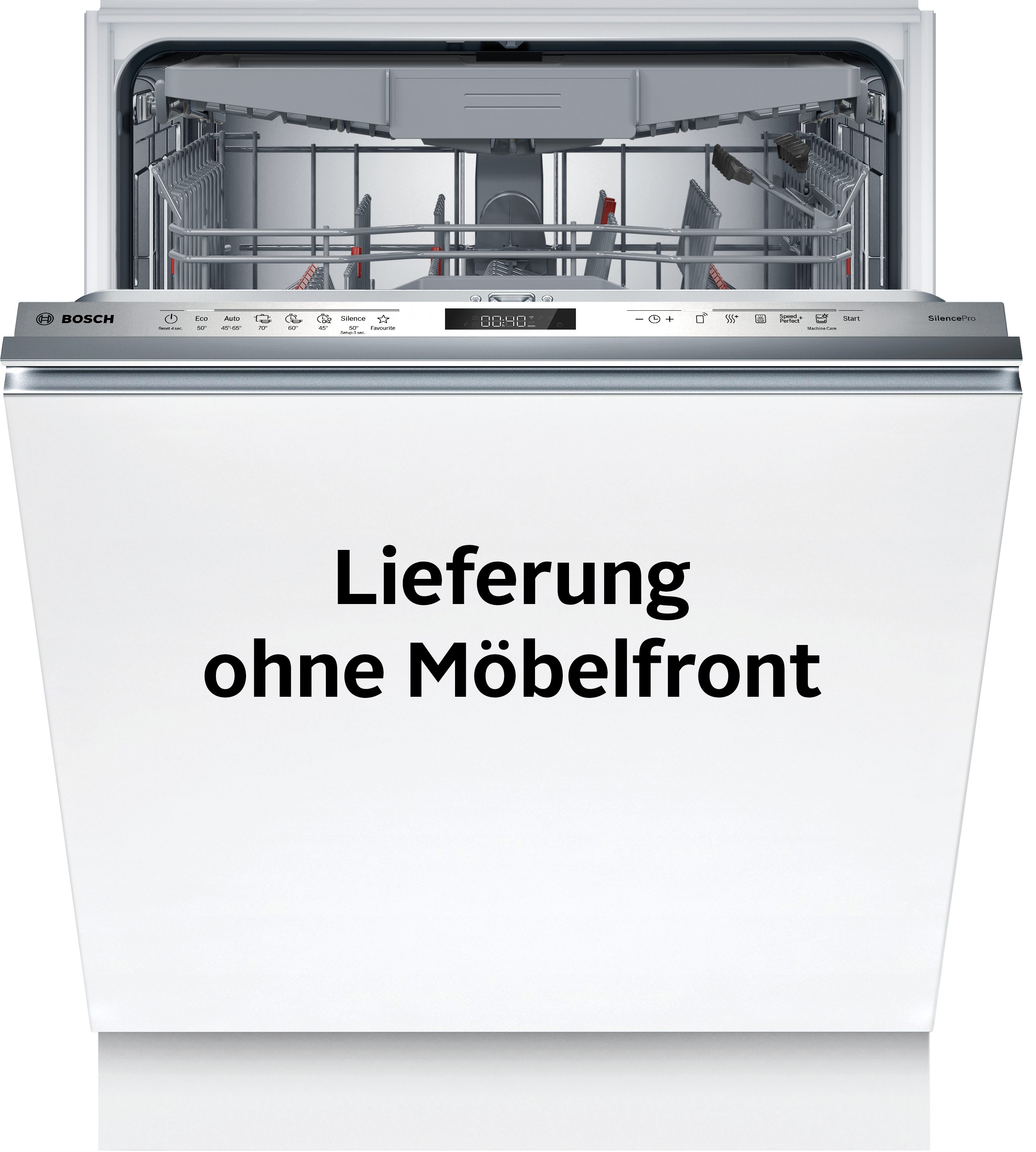 BOSCH vollintegrierbarer Geschirrspüler Serie 6 SBD6ECX18E, 14 Maßgedecke, Optimiertes Trocknen durch automatische Türöffnung und extrem leise
