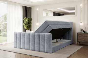 ALTDECOR Boxspringbett OTTA-Z KING (Multipocket-Matratze H4, H3 Matratze Bonellfederung, Topper, Kopfteil)