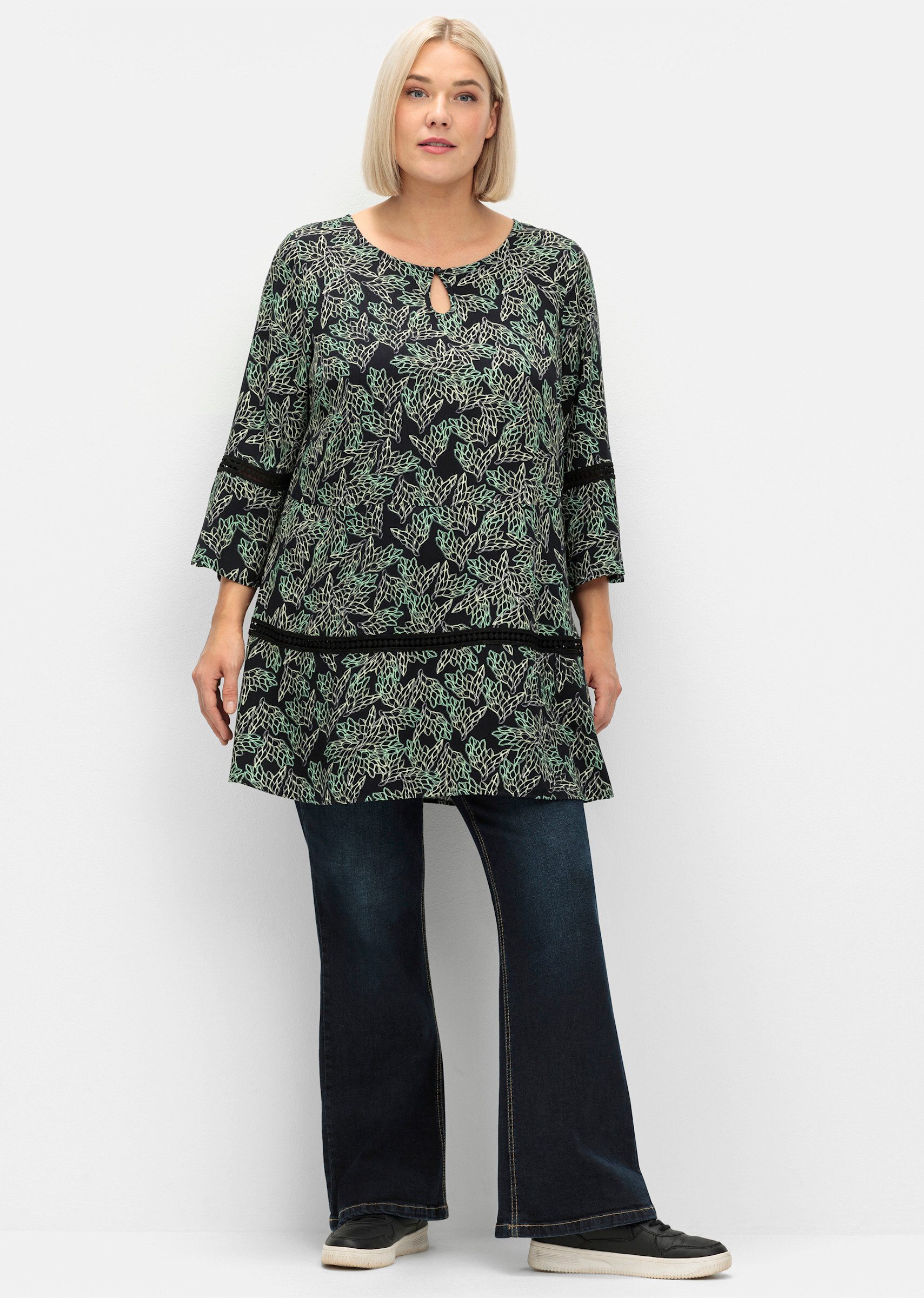 Sheego Klassische Bluse Tunika . günstig online kaufen