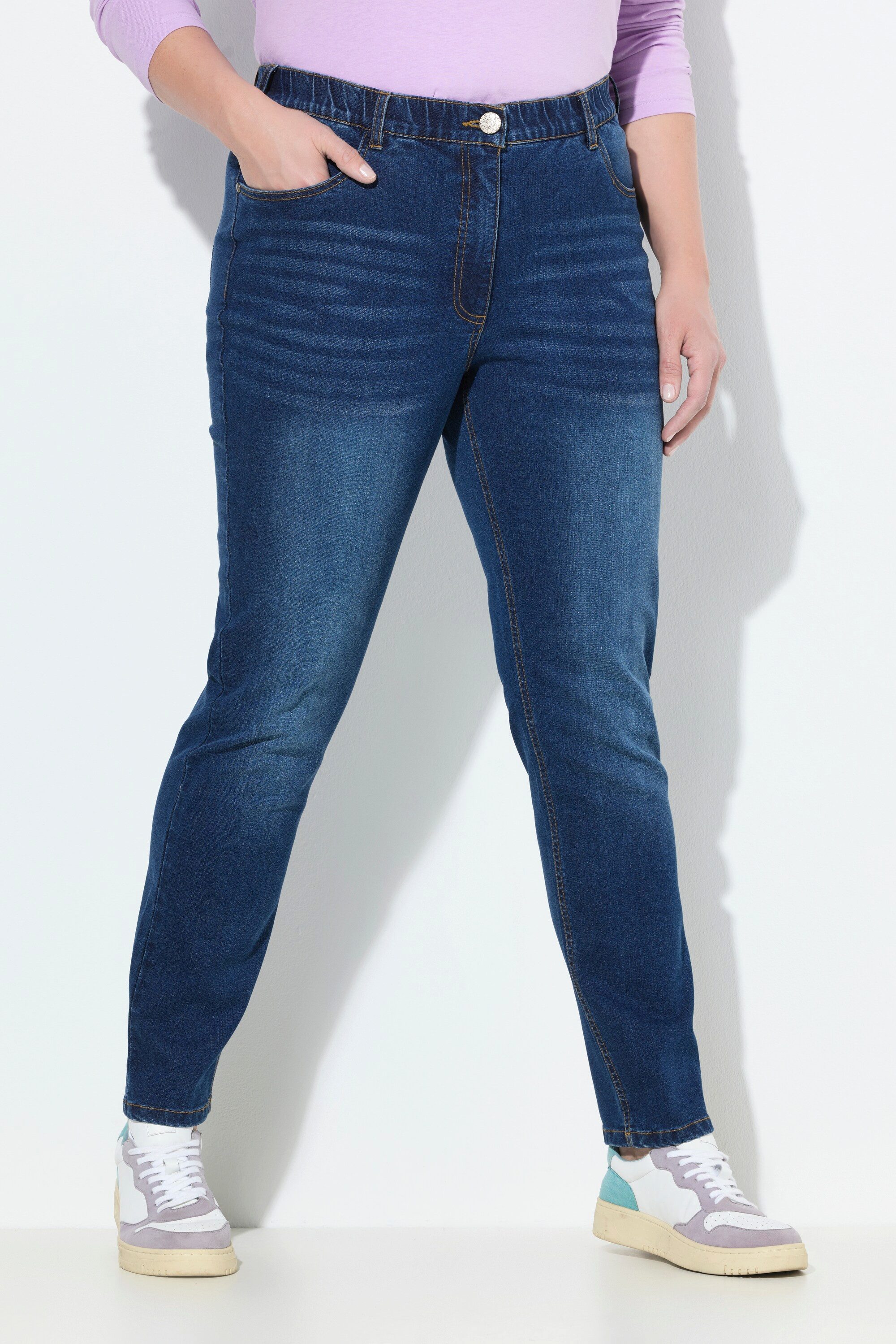 Ulla Popken Regular-fit-Jeans Jeans Mia Stretchdenim Komfortbund