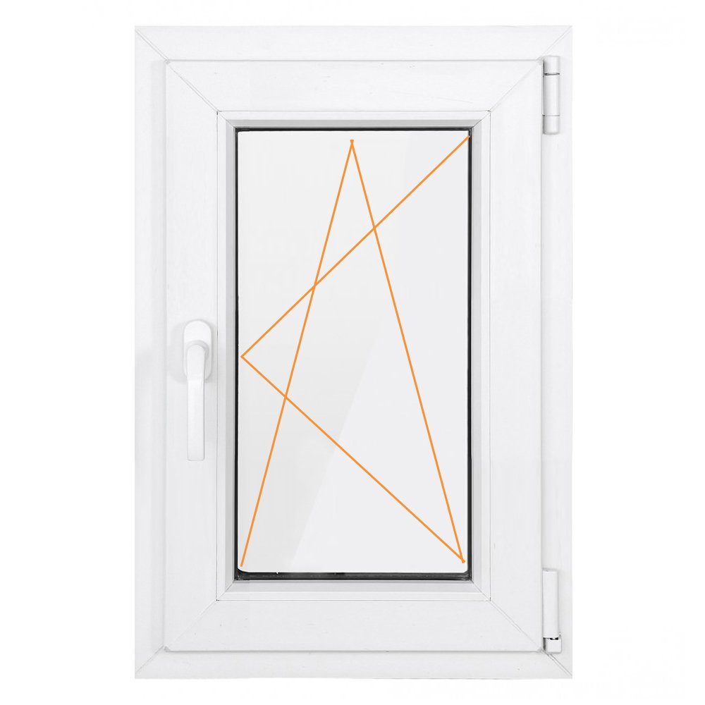 SN DECO GROUP Kellerfenster 1 Flügel, 2-fach Verglasung, weiß, 70 mm Profil, (Set), RC2 Sicherheitsbeschlag, Hochwertiges 5-Kammer-Profil