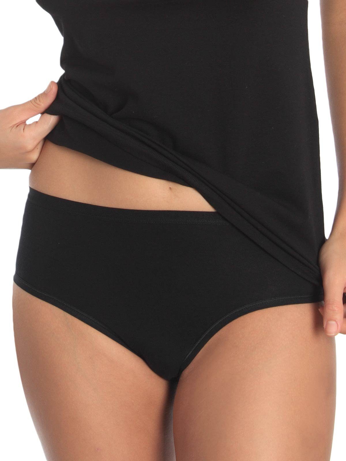 Sassa Hüftslip 4er Sparpack Slip Midi CASUAL COMFORT (Spar-Set, 4-St) Zwickel