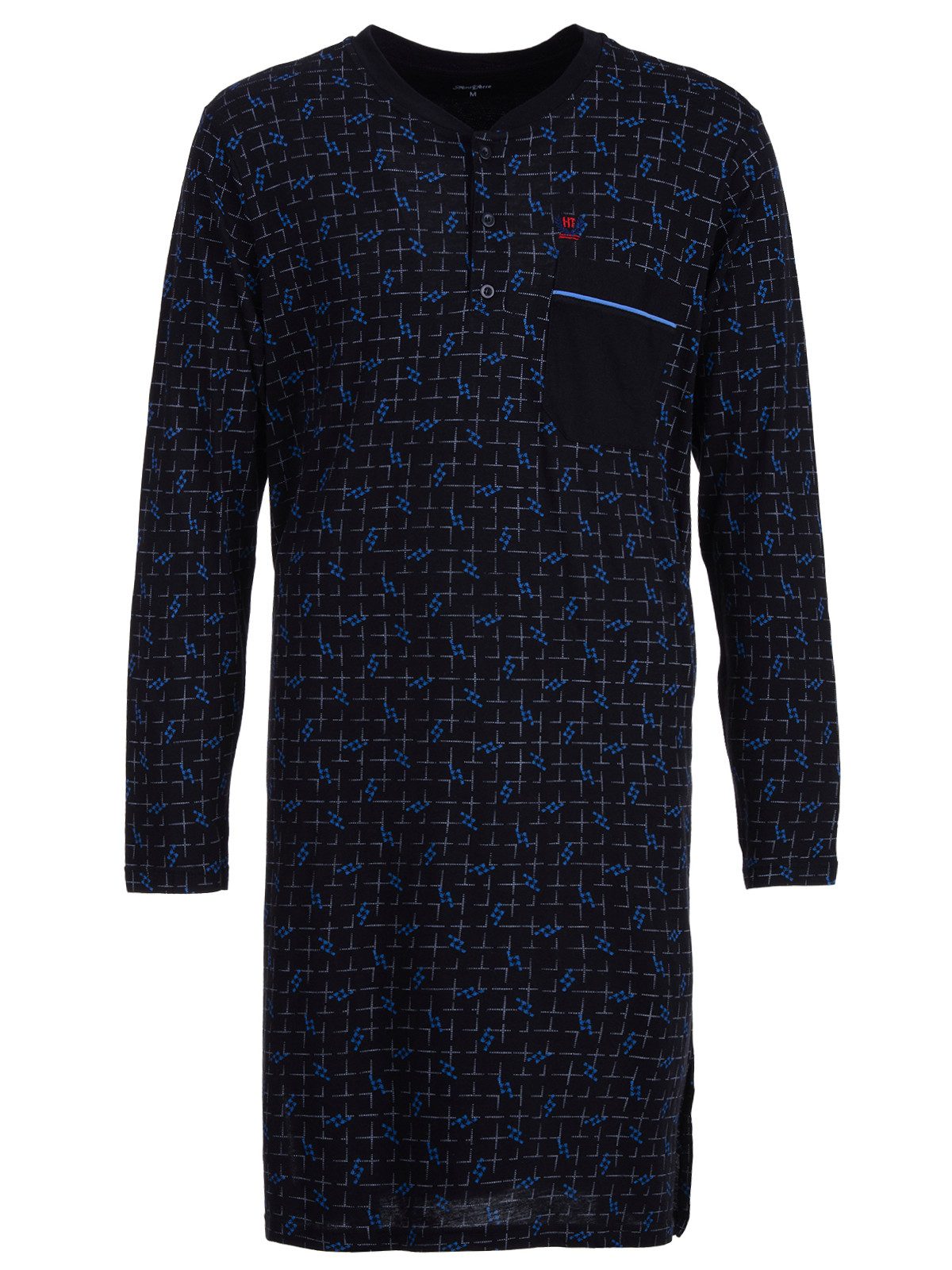 Henry Terre Nachthemd Nachthemd Langarm - Argyle Style günstig online kaufen