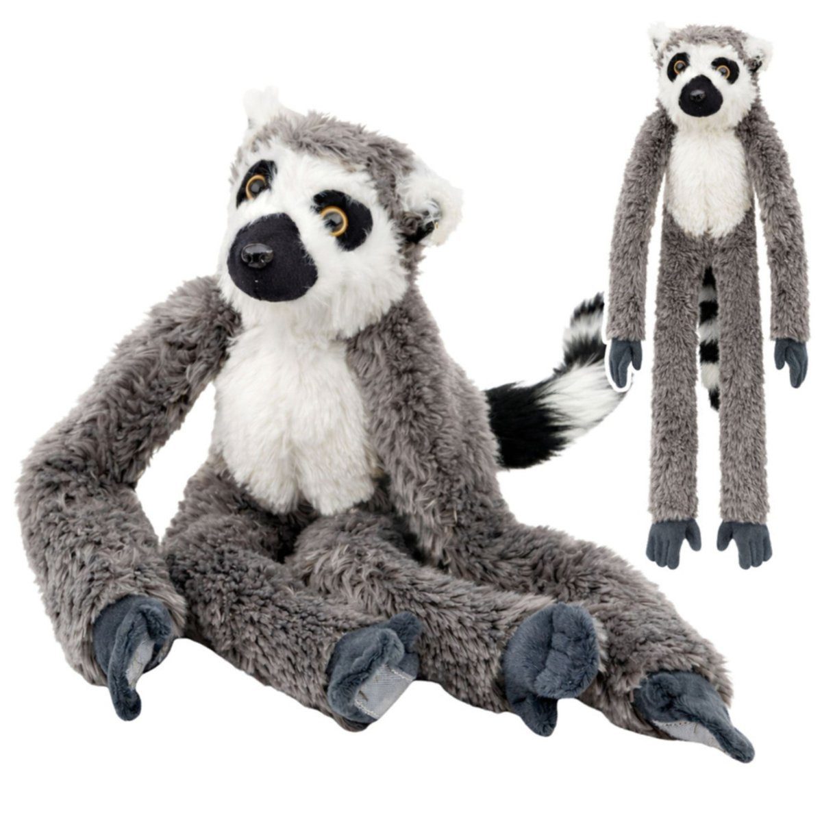 Wisam Plüschfigur Plüsch-Lemur-Maskottchen, Kuscheltier-Pfoten mit Klettverschluss zum (1-St)