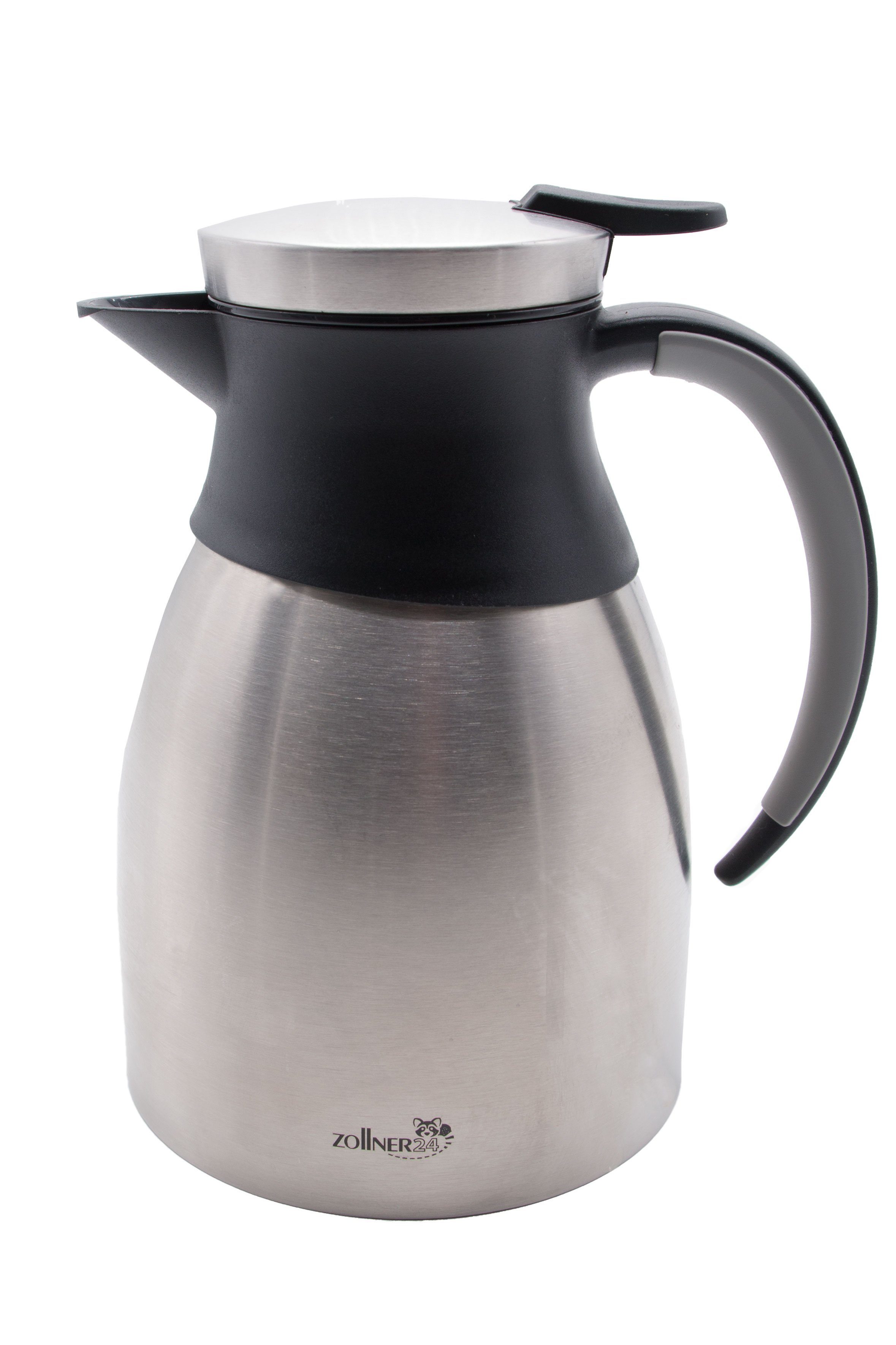 ZOLLNER24 Isolierkanne, 1 l, Edelstahl