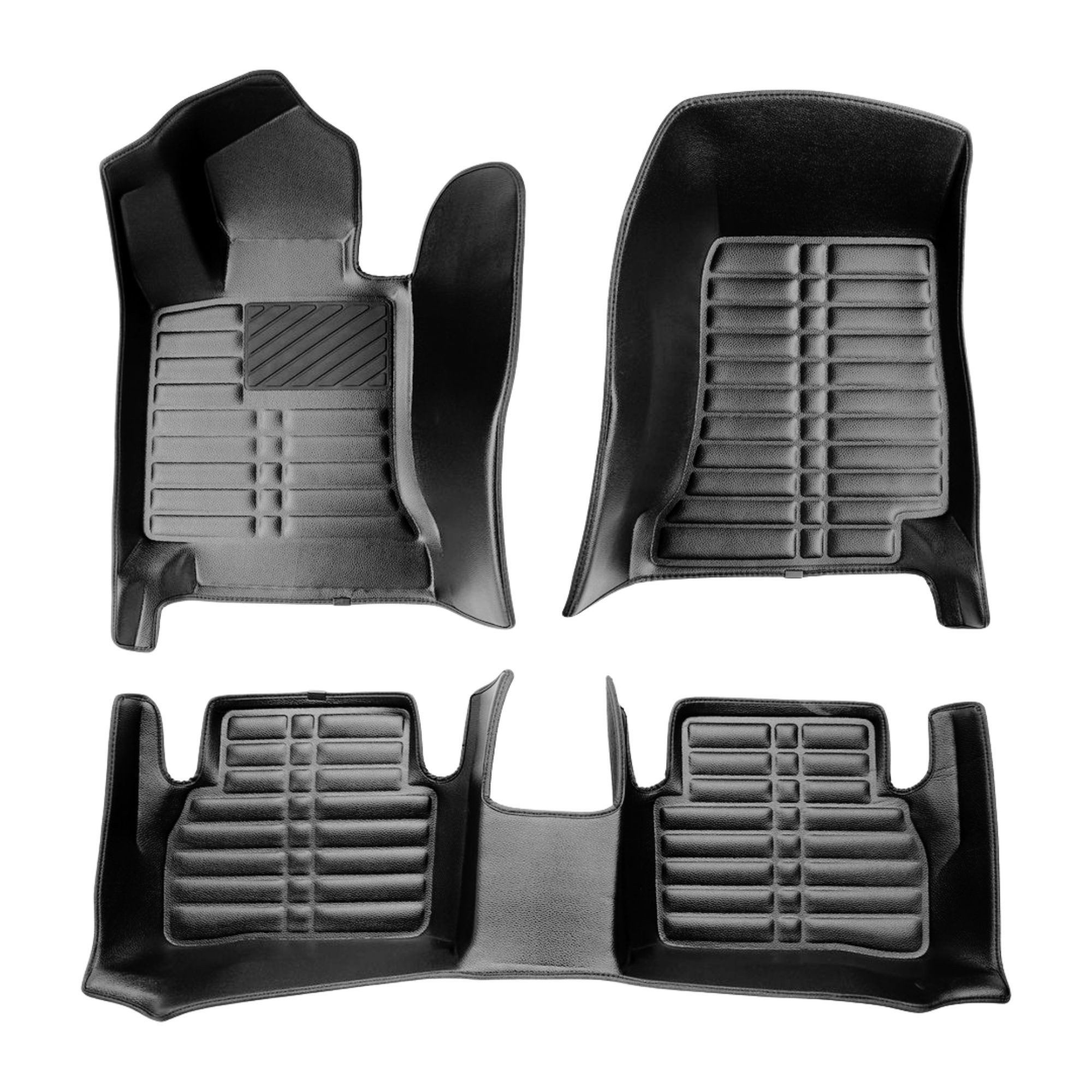 fussmattenprofi.com Auto-Fußmatte 5D Premium Auto Fussmatten für Mercedes C Klasse (W205/S205) 2014-2021 (1 St), für Mercedes Mercedes C Klasse