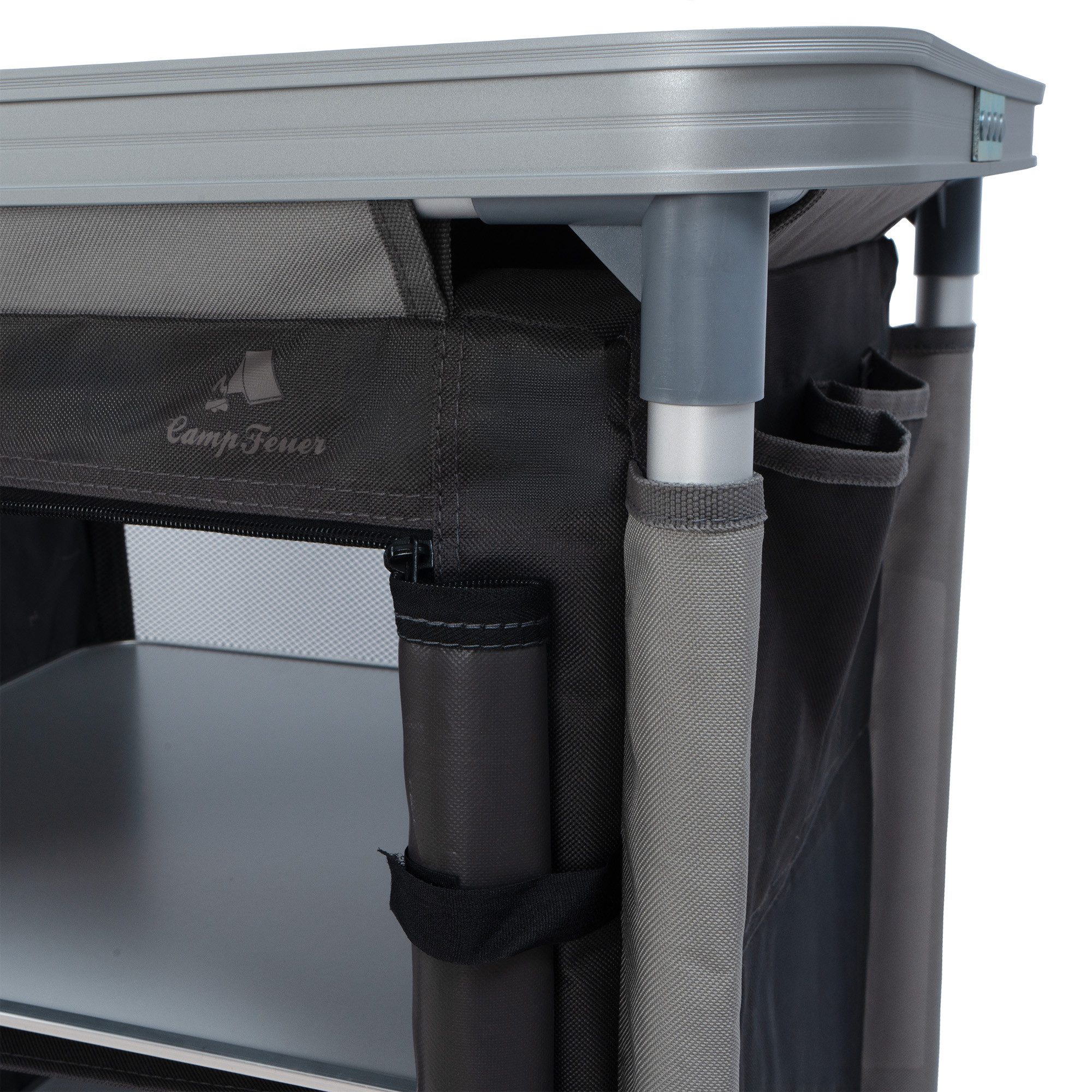 CampFeuer Campingschrank Campingschrank, 102 cm x 47 cm x 83,5 cm, Campingküche Alu Faltschrank