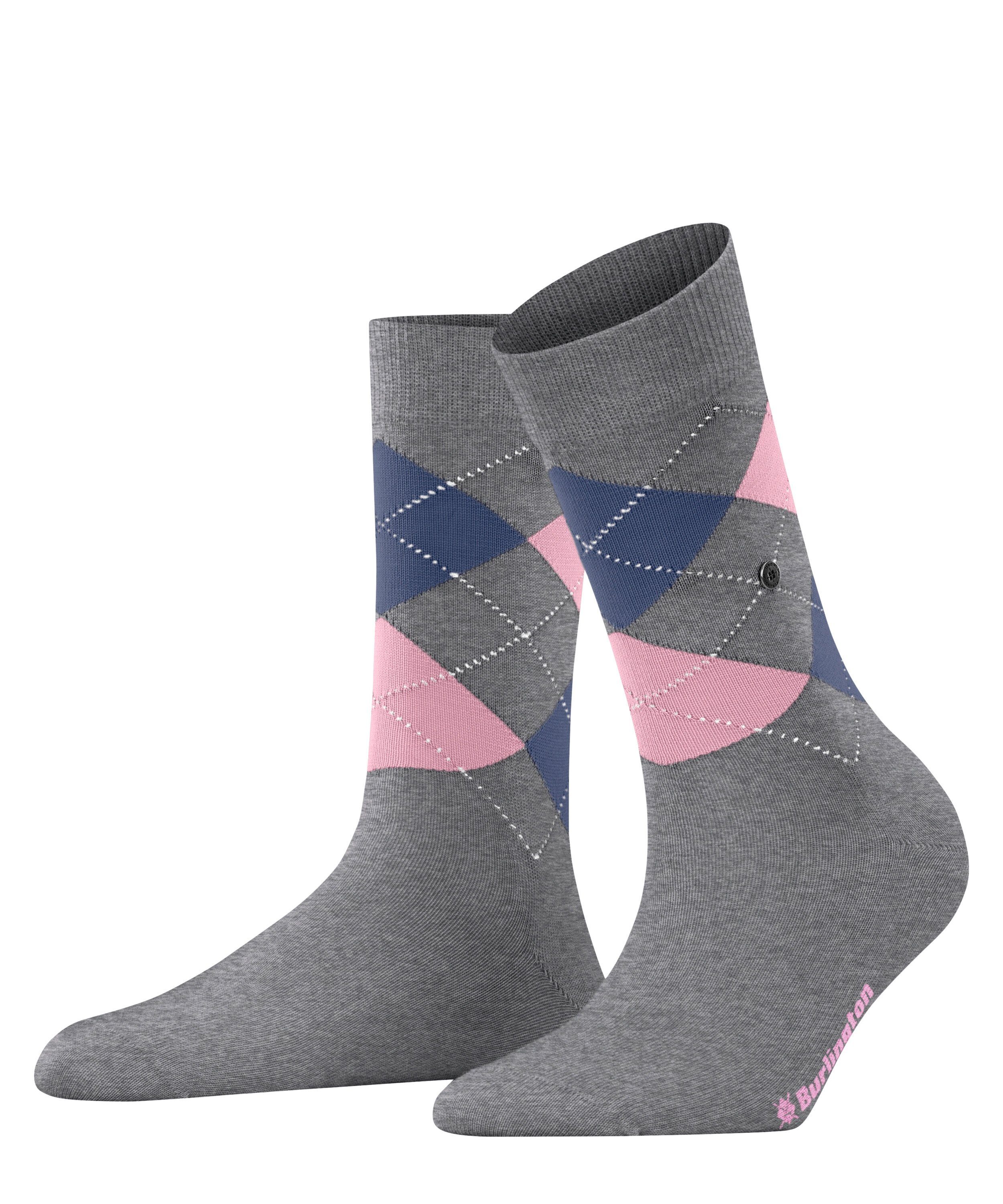 Burlington Socken Covent Garden (1-Paar) concrete mel. (3615) | Wintersocken