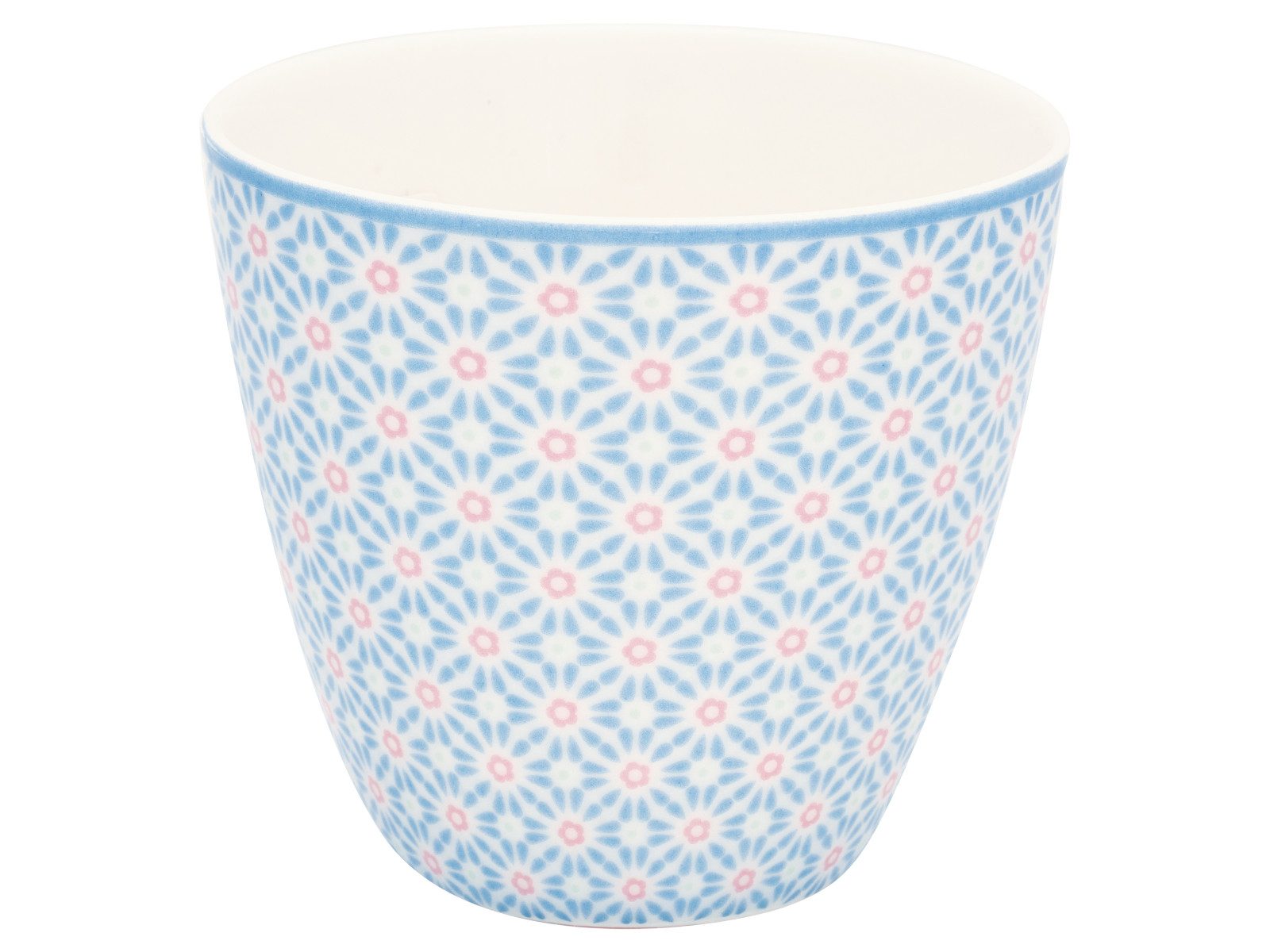 Greengate Tasse Suzette Latte Cup pale blue 0,35l, Steingut