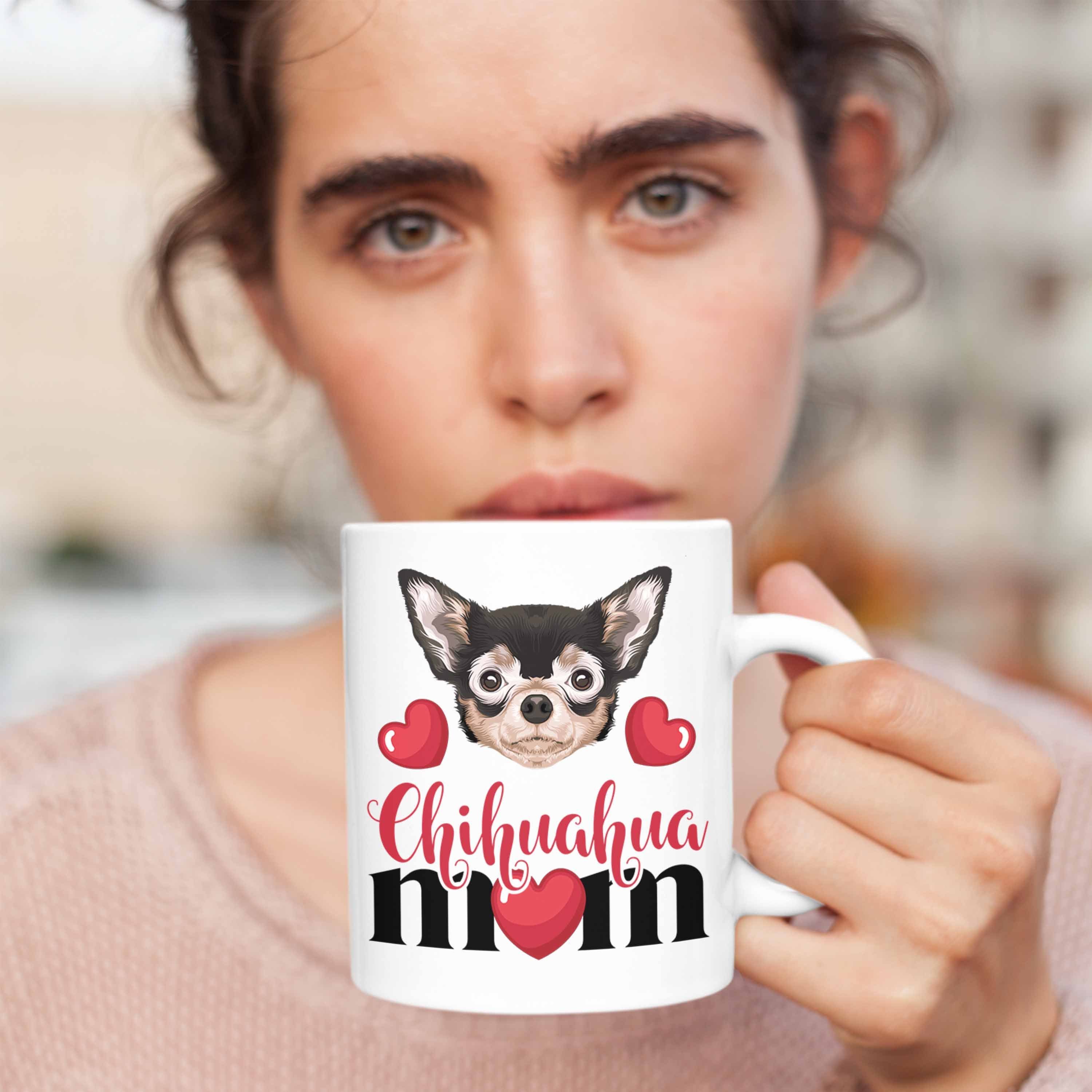 Chihuahua Spruch Tasse Tasse Geschenk Lustiger Besitzer Mom Geschenkide Weiss Trendation Mama