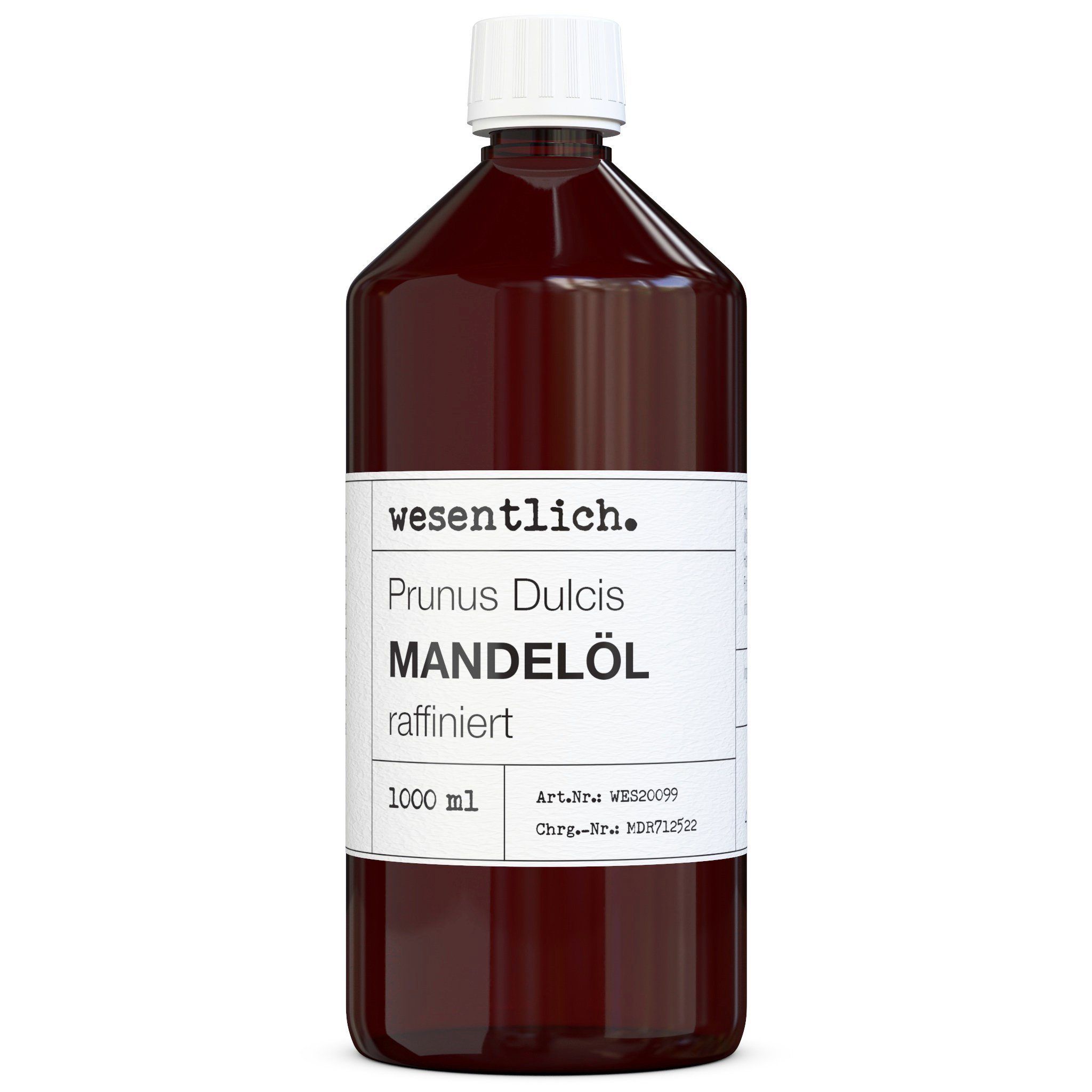 Körperöl raffiniert Mandelöl 1000ml wesentlich.