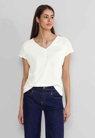 STREET ONE Shirttop mit Spitzendetail