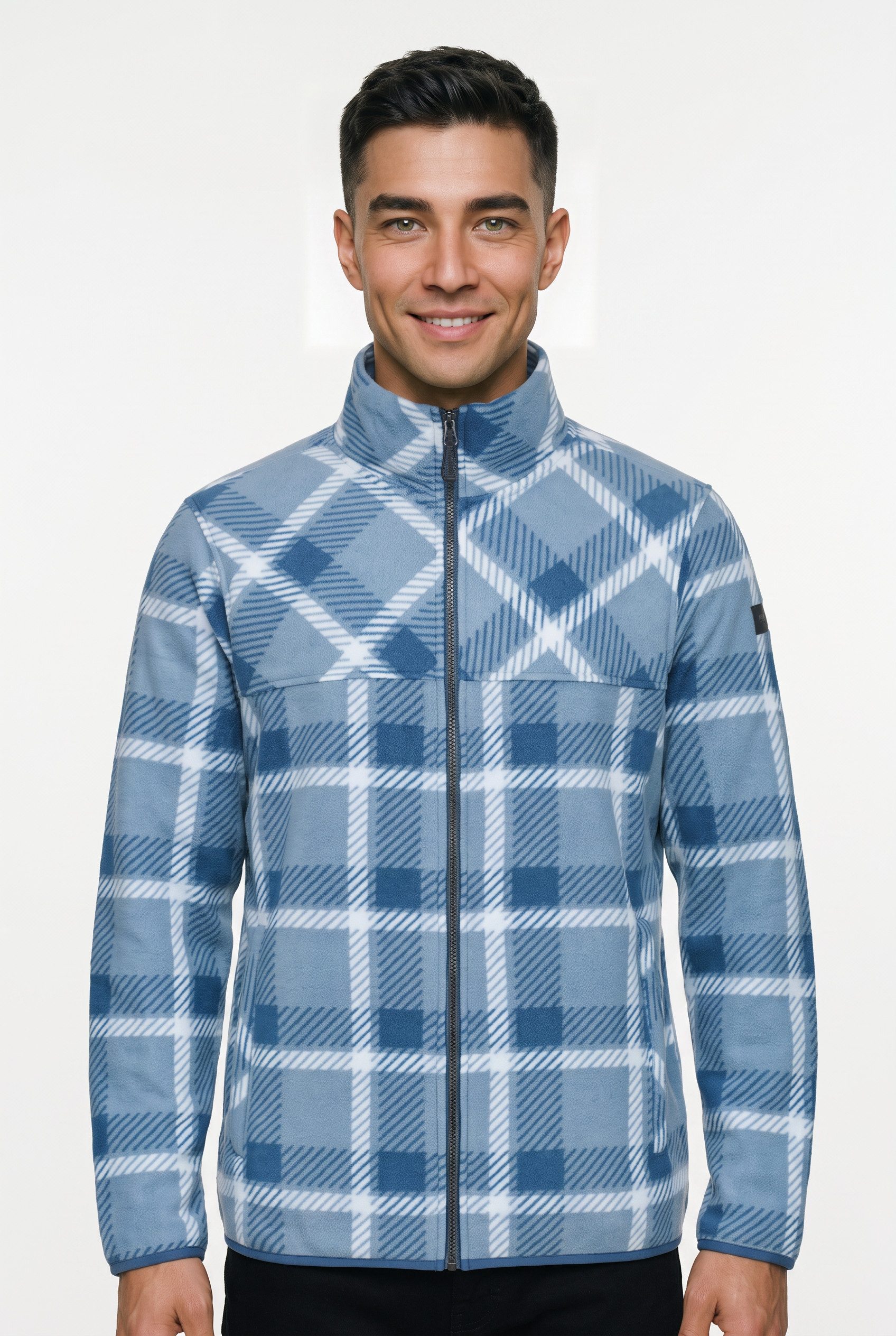 Icepeak Fleecejacke ICEPEAK MARENGO normale Passform, mit zwei Reißverschlusstaschen vorne