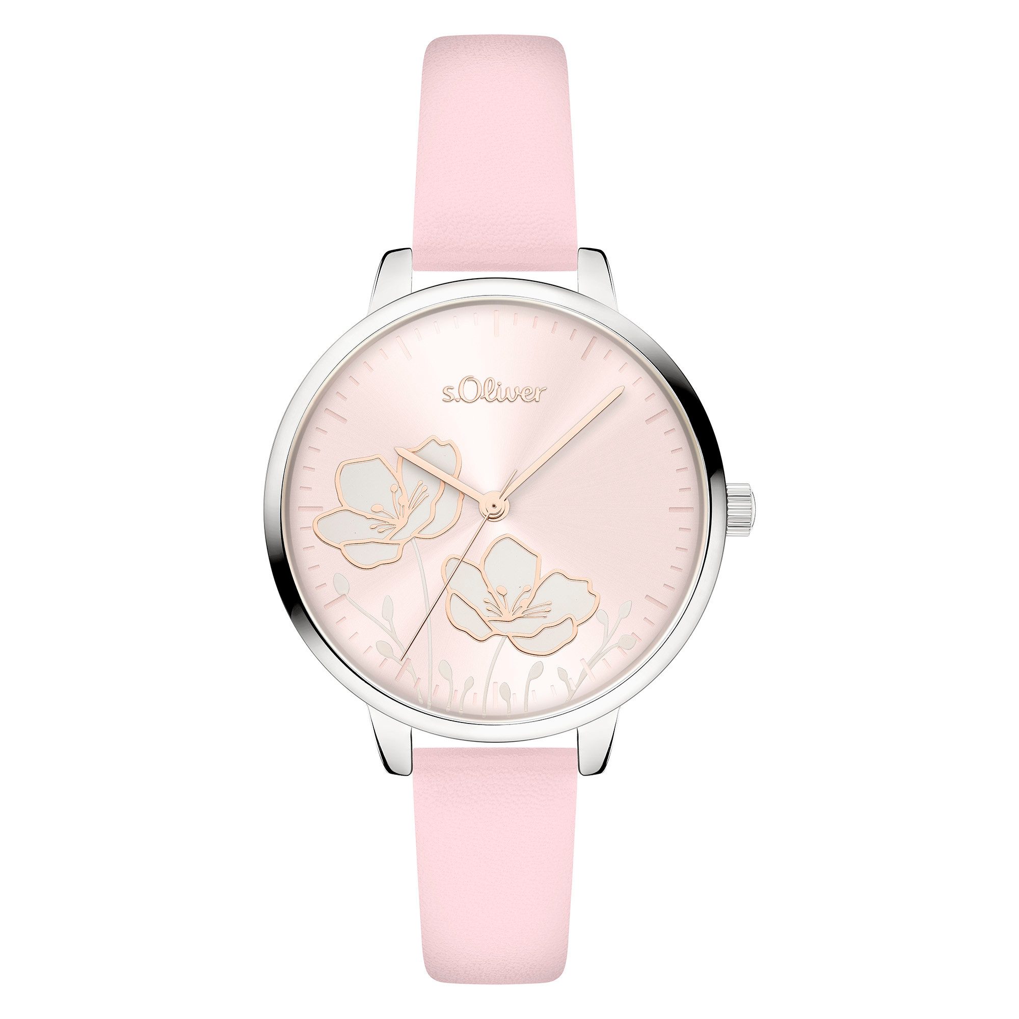 s.Oliver Lovely Time SO-4563-LQ, Armbanduhr, Damenuhr, analog