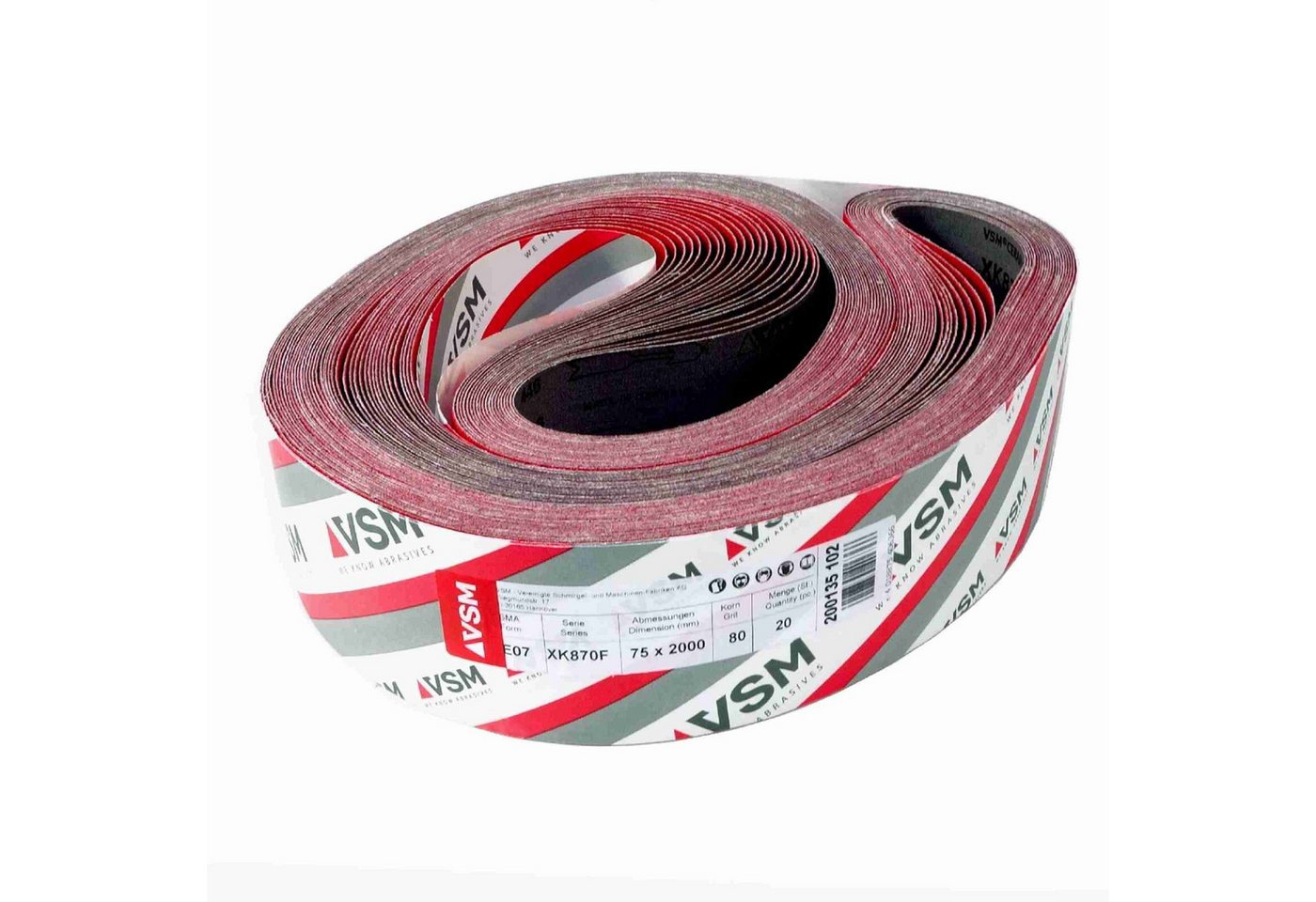 Thumbnail - VSM Schleifpapier VSM Keramik Schleifband XK870F CERAMICS, 75 x 2000 mm, nach Wahl, (1 St)