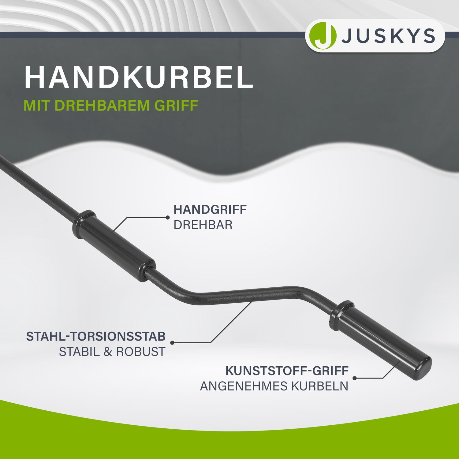 Juskys Gelenkarmmarkise UV40+ & wasserabweisend, einstellbarer Neigungswinkel