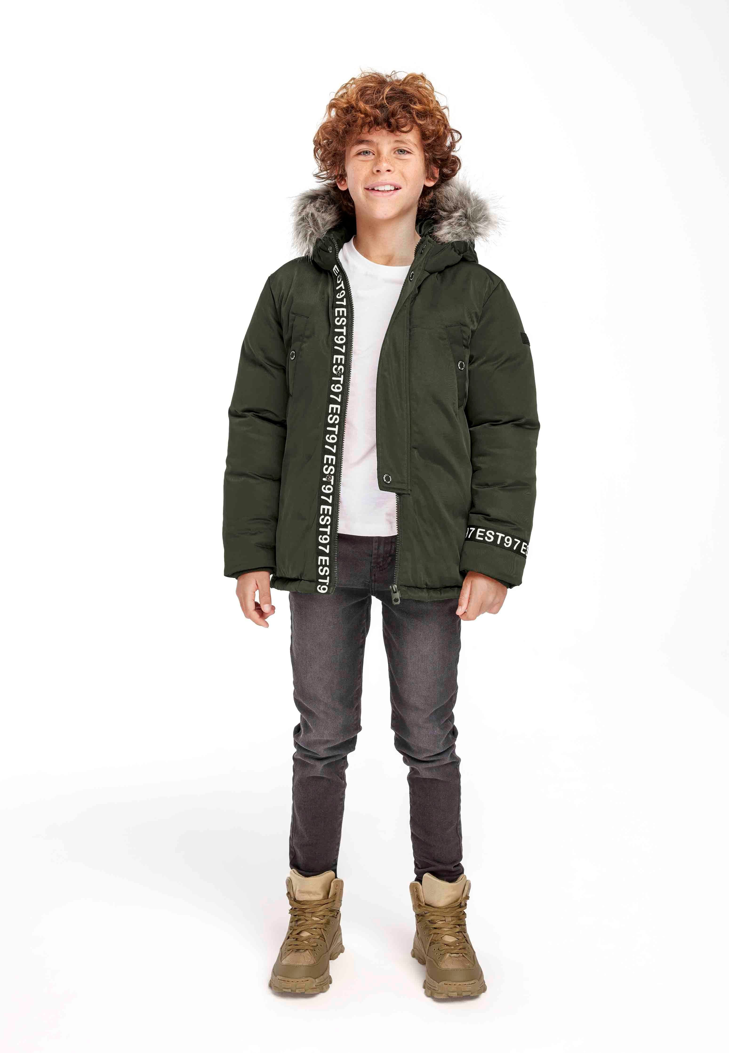 MINOTI Winterjacke mit flauschiger Kapuze (2-14y) günstig online kaufen