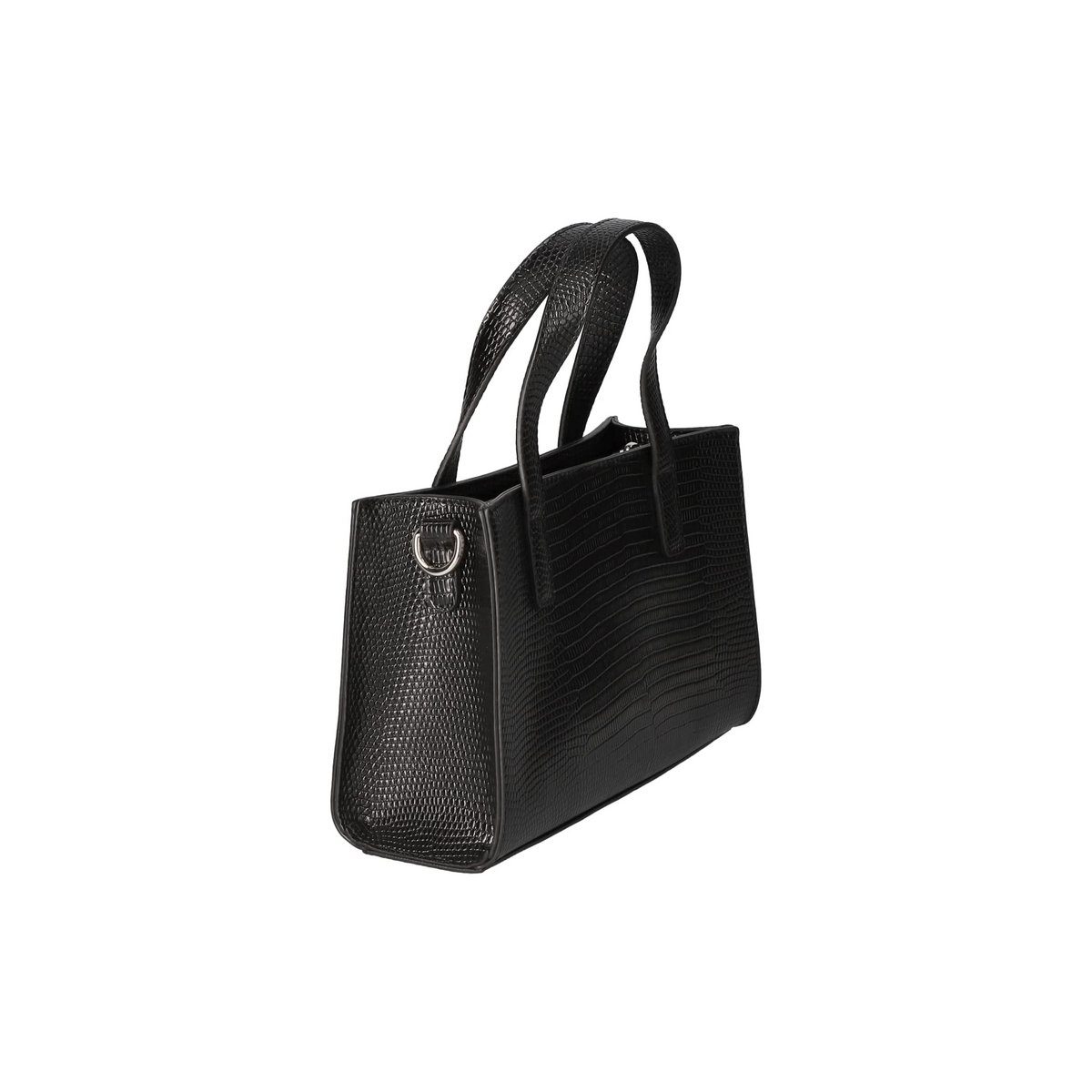 (1-tlg) Handtasche Manufaktur schwarz Seidenfelt Black