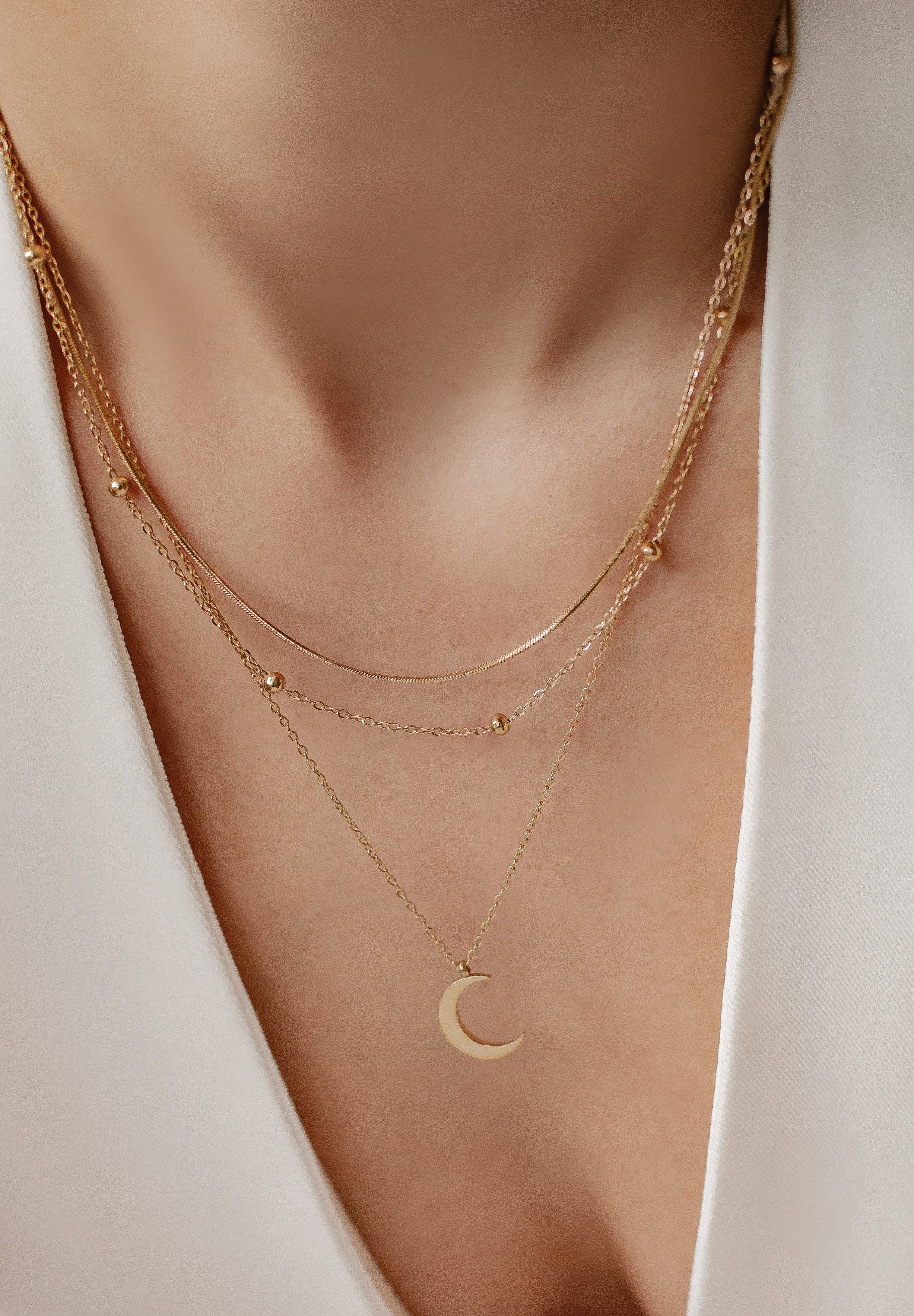 Hey Happiness Collier-Set Damen Layer, 2er günstig online kaufen