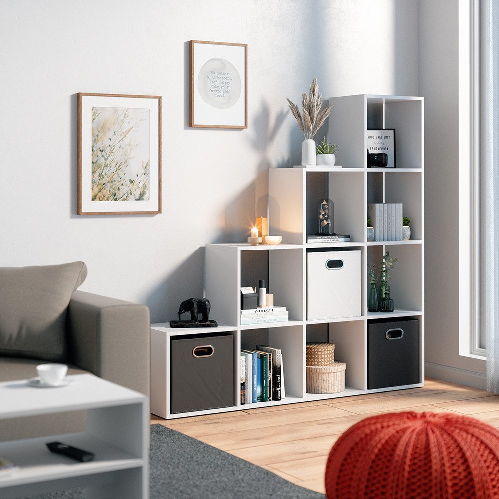 Vicco Raumteiler, Weiß, 142.4 x 143 cm, Drehbar günstig online kaufen