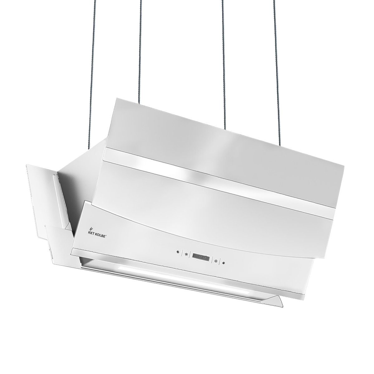 KKT KOLBE Inselhaube Dunstabzugshaube 90cm HERMES-INSEL-908SM RGBW Ambientebeleuchtung Dunstabzugshaube 90cm HERMES-INSEL-908SM RGBW Ambientebeleuchtung, Abzugshaube / Inselhaube / Smart WiFi-App / Edelstahl / Glas / Leise