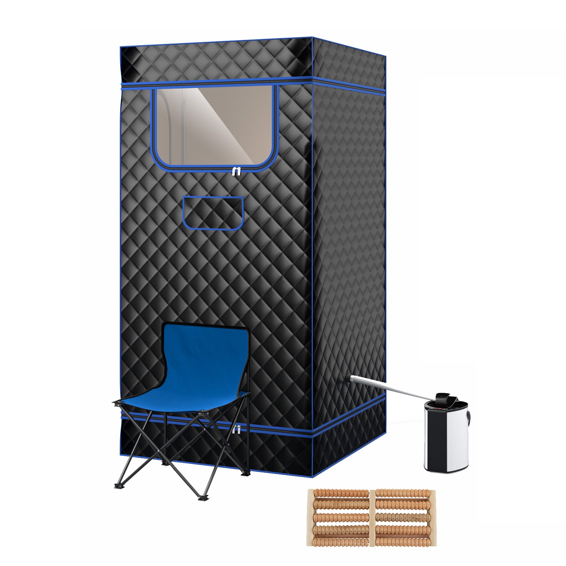 KOMFOTTEU Sauna, Dampfsauna tragbar mit Fernbedienung und Timer günstig online kaufen