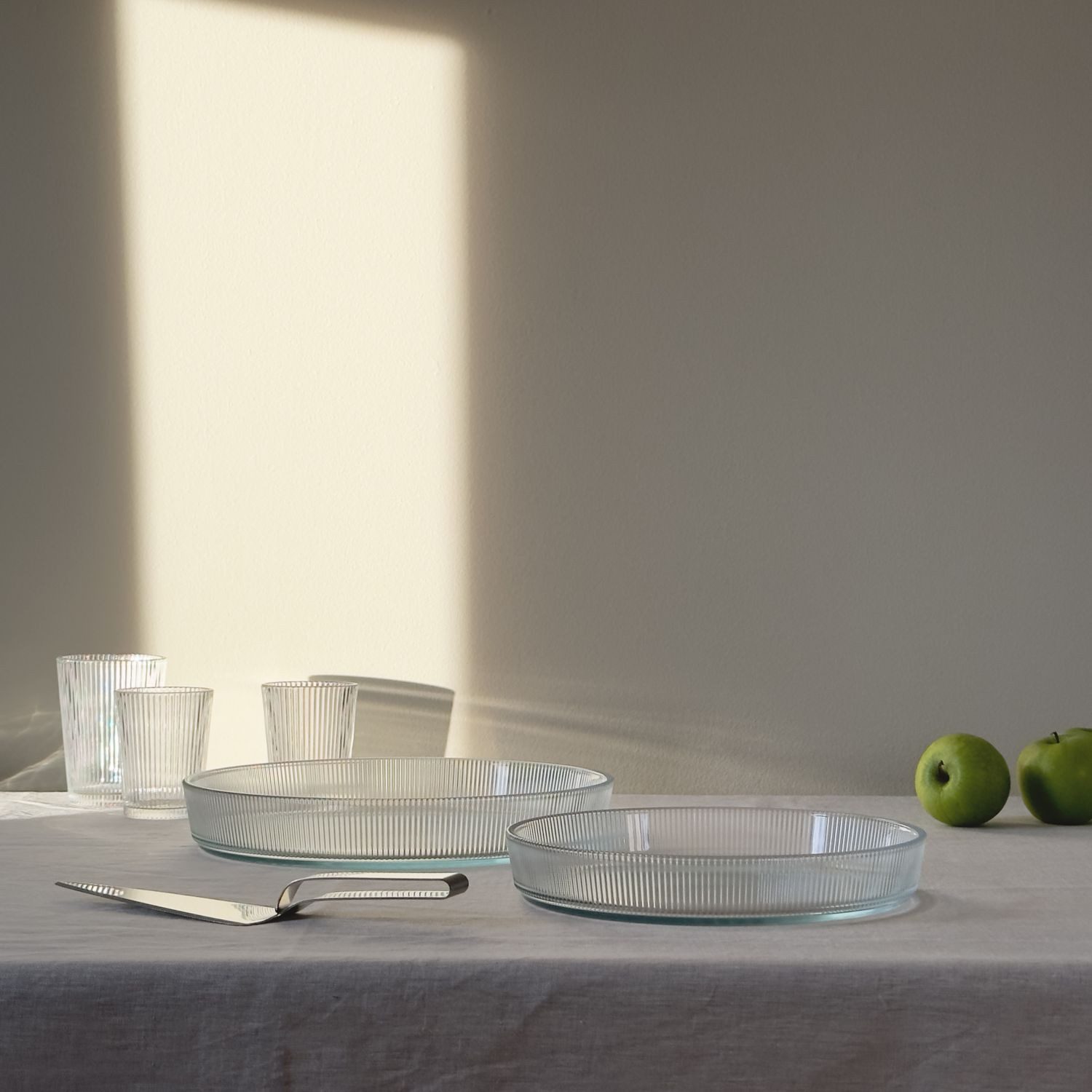 Stelton Auflaufform Pilastro Rund Klein, Glas