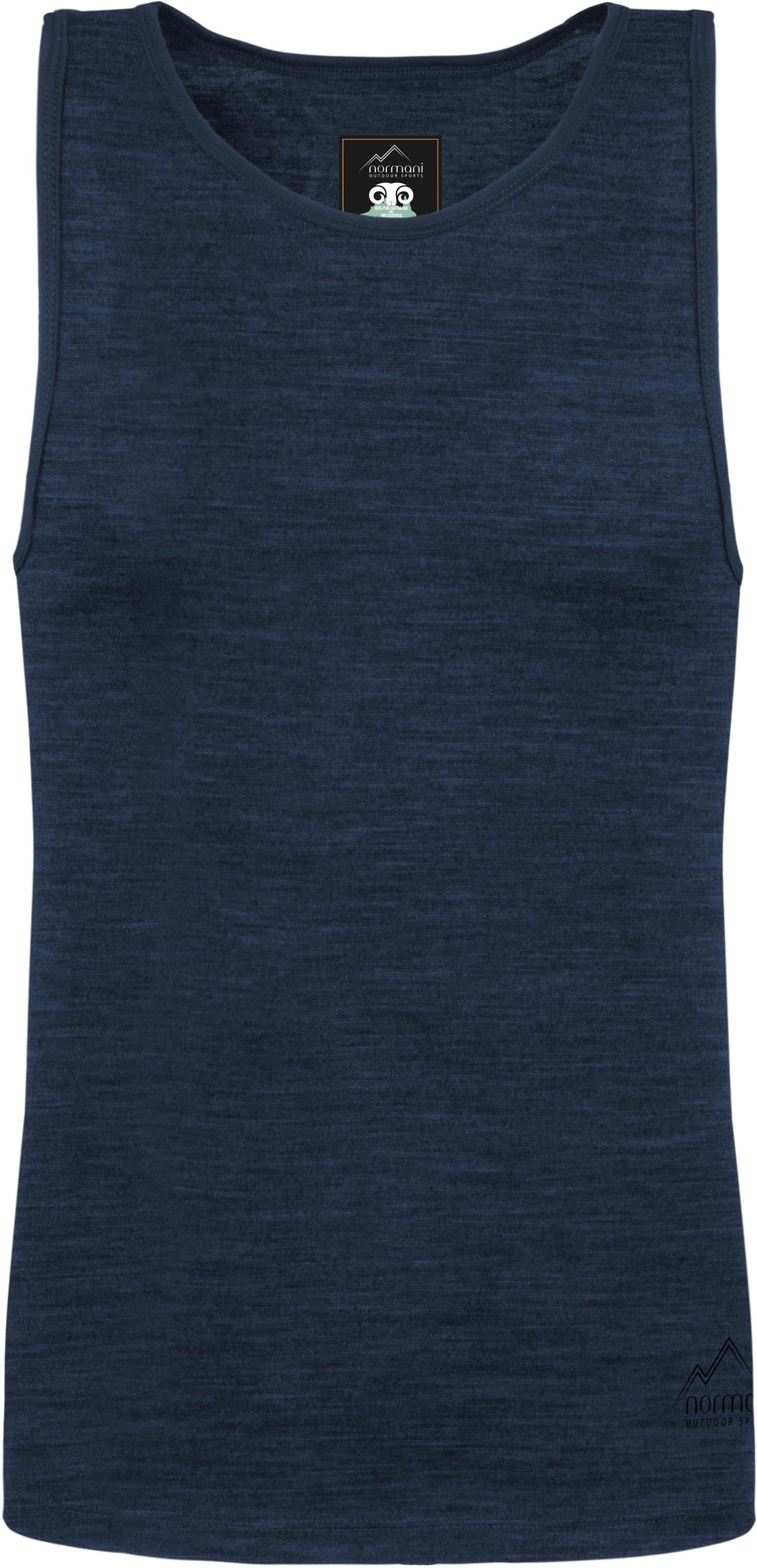 normani Unterhemd Herren Merino Unterhemd Alice Springs Funktionsunterhemd Sportunterhemd Tanktop 100% Merinowolle