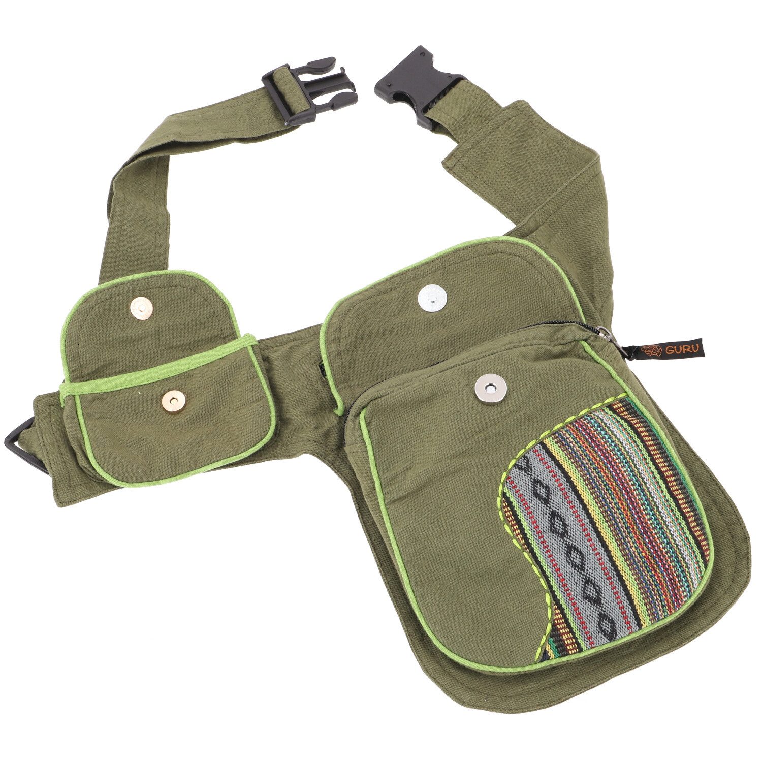 Guru-Shop Gürteltasche Stoff Sidebag, Bauchtasche, Goa Gürteltasche -..