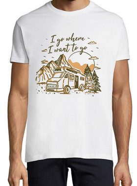 Youth Designz T-Shirt "I Go Where I Want To Go" Herren Shirt mit trendigem Frontprint