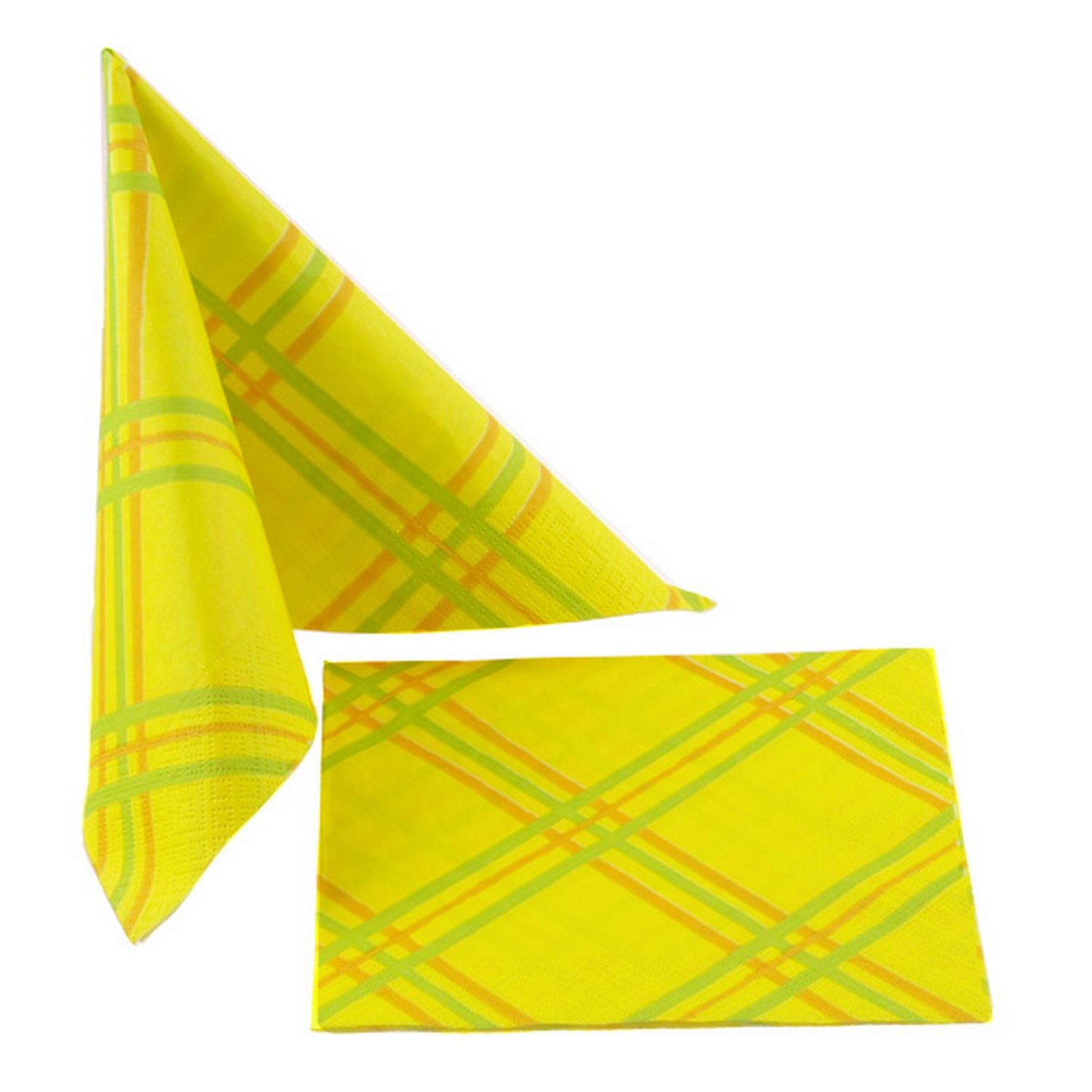 Deko AS Papierserviette Serviette "Elisabeth" - 33 x 33 cm - gelb - 63012 403