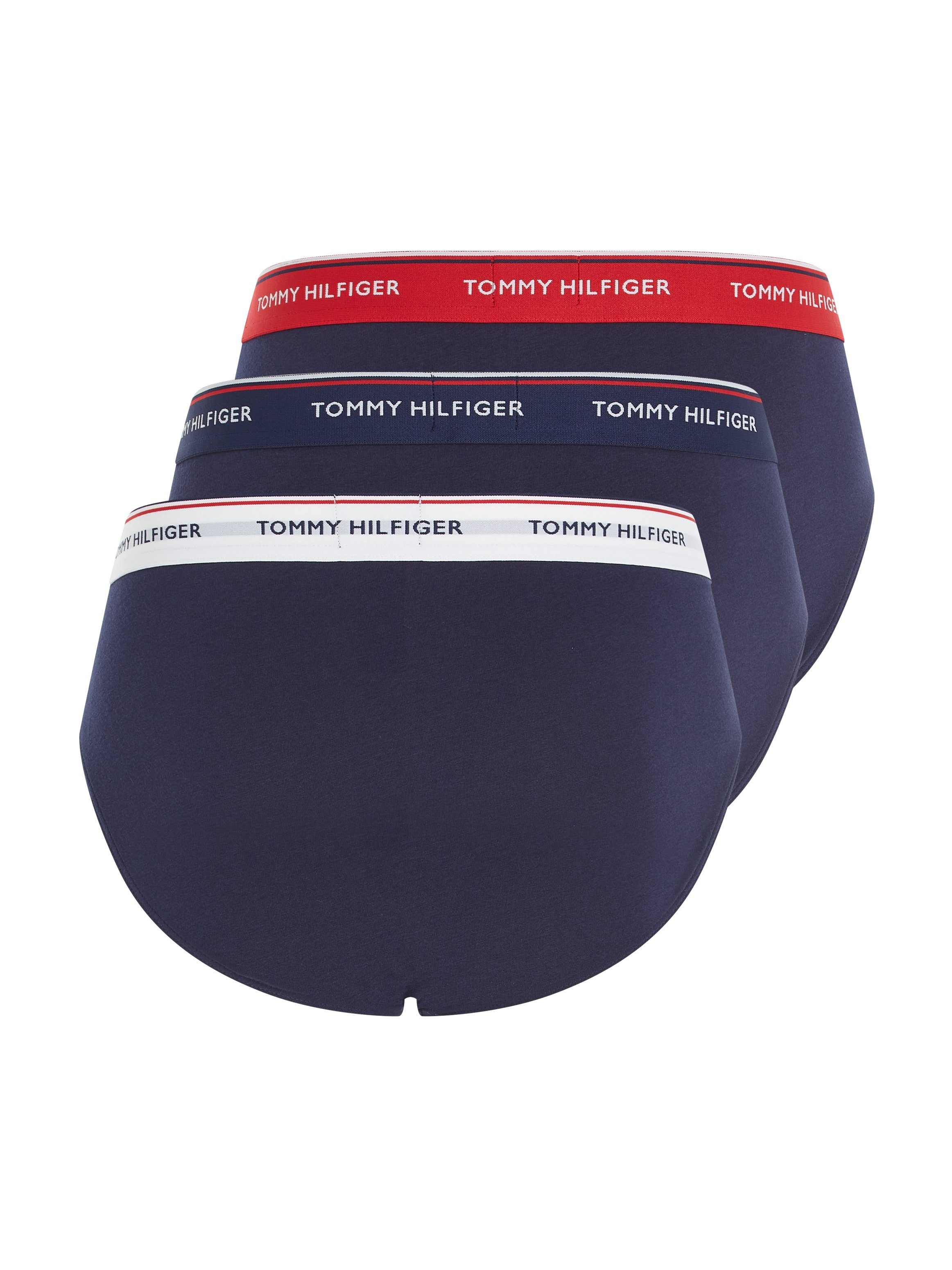 Tommy Hilfiger Underwear Slip (Packung, mit 3-St., Logo-Elastikbund 3er-Pack) BRIEF 3P dunkelblau