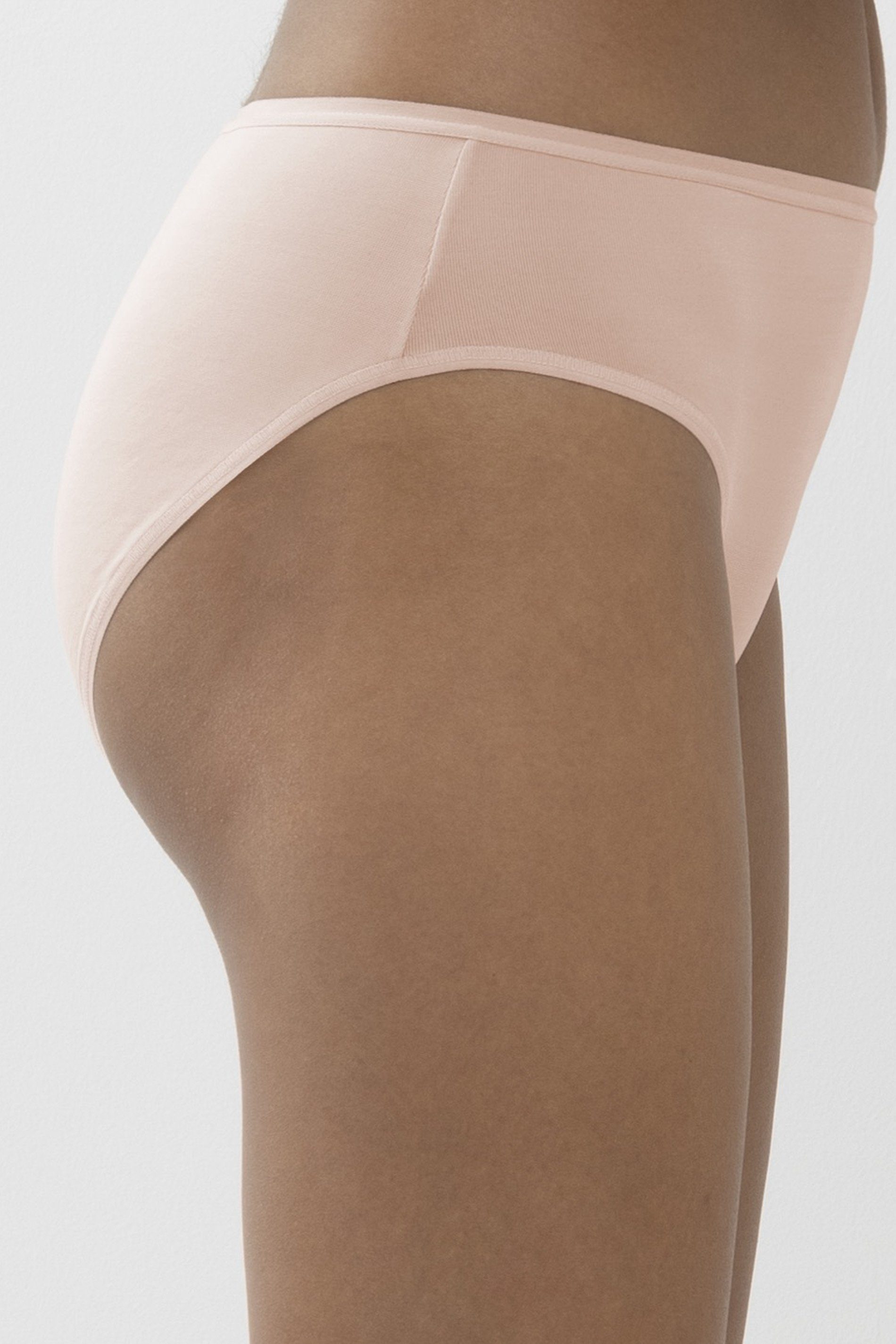auf Pure der Slip Weiche Sense Schrittinnenseite, Blossom Baumwolleinsatz Beinabschlüsse (1-St) Uni Serie Mey