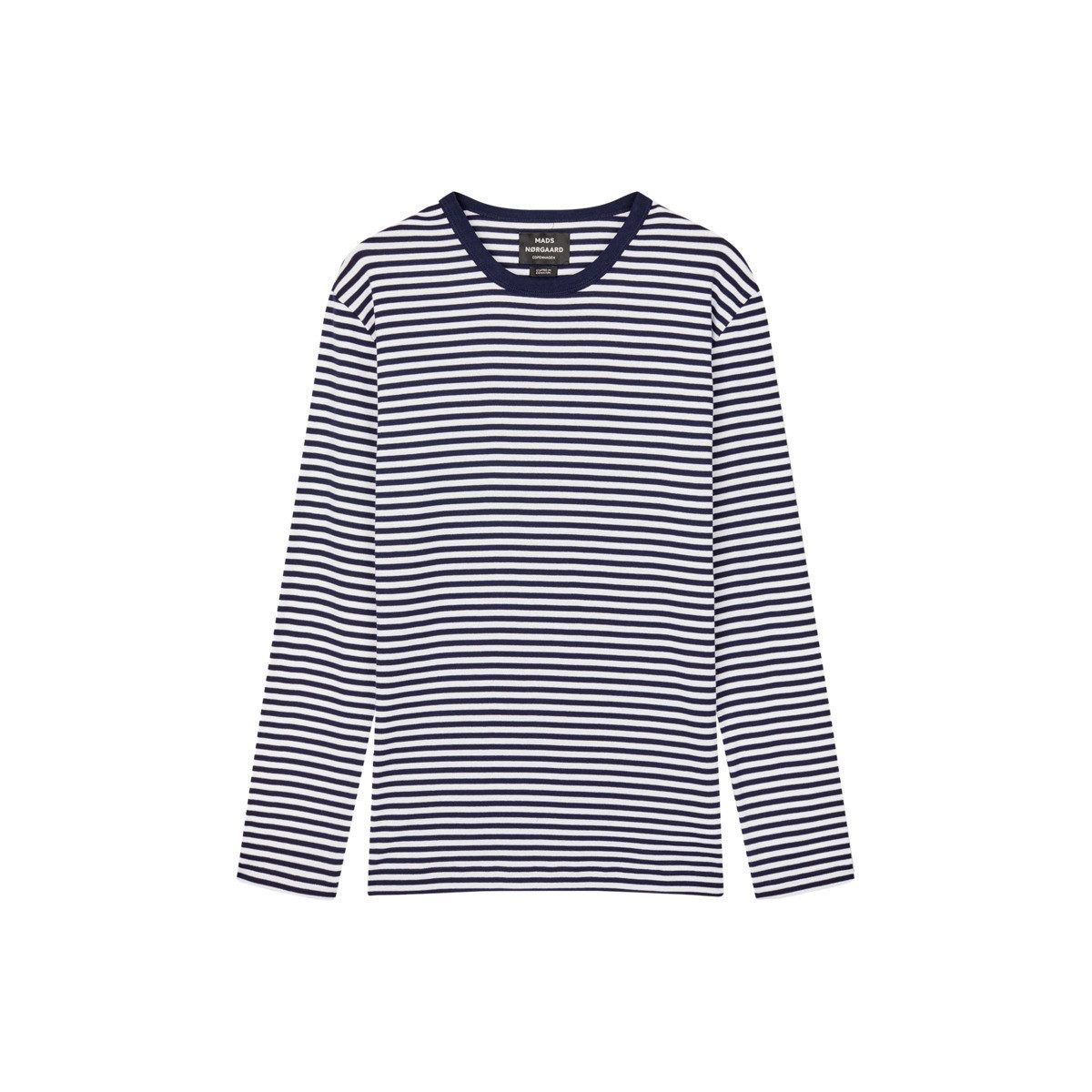 MADS NORGAARD COPENHAGEN Langarmshirt Duo Rib Tobias Herren Pullover, Sweatshirt, Pulli, Shirt, Longsleeve