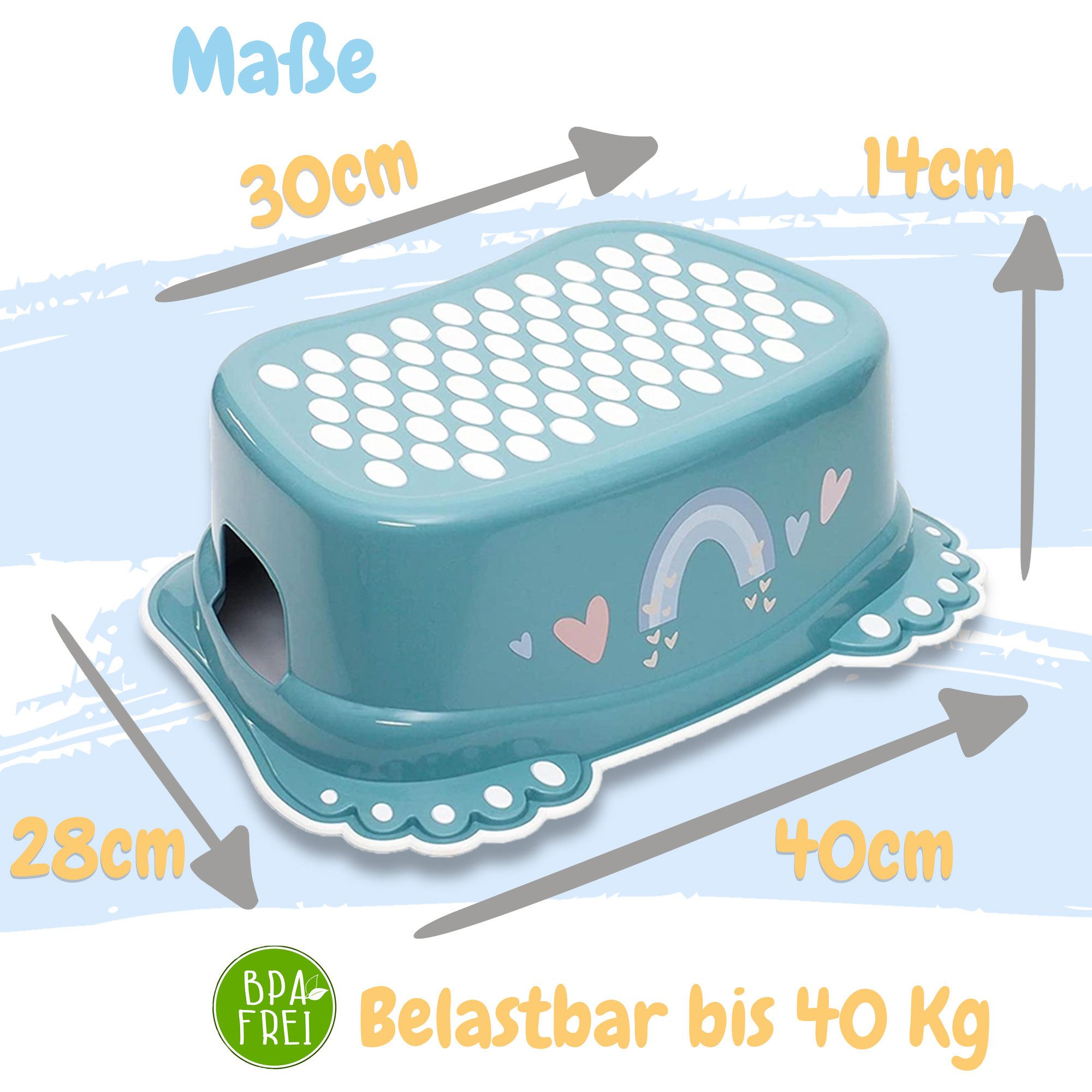 Babykajo Kinderhocker (1 St), Kinder Hocker, Badhocker TÜV Rehinland zertifiziert! – Bild 2 von 3