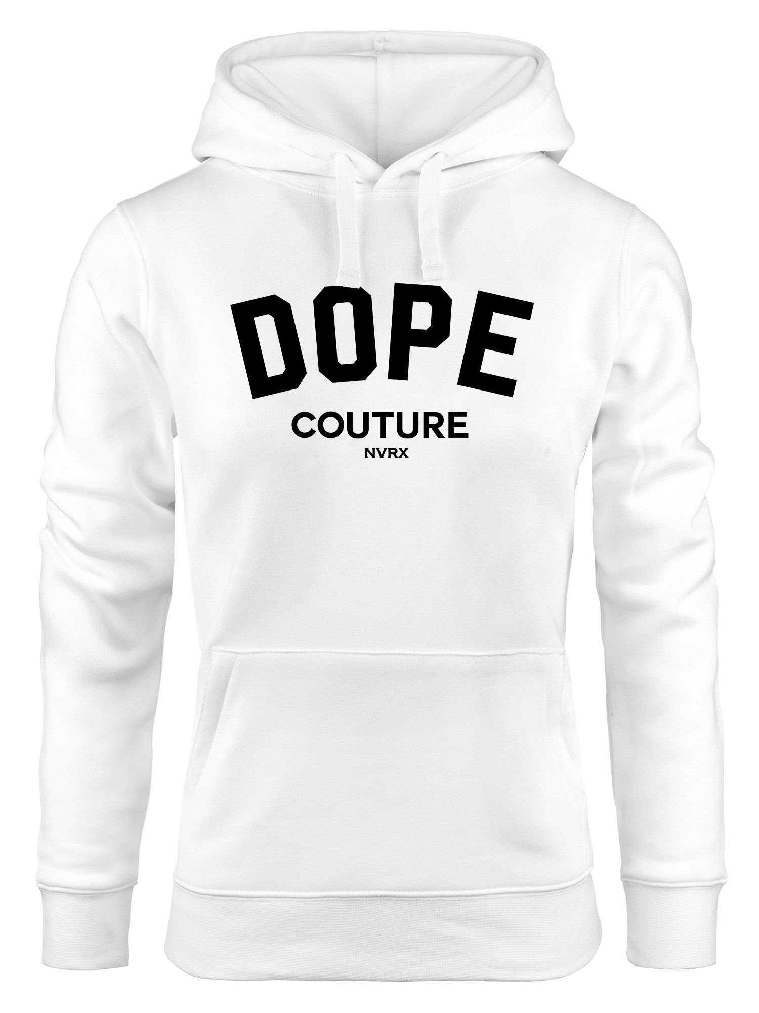 Neverless Hoodie Hoodie Damen DOPE COUTURE Kapuzen-Pullover Neverless® weiß