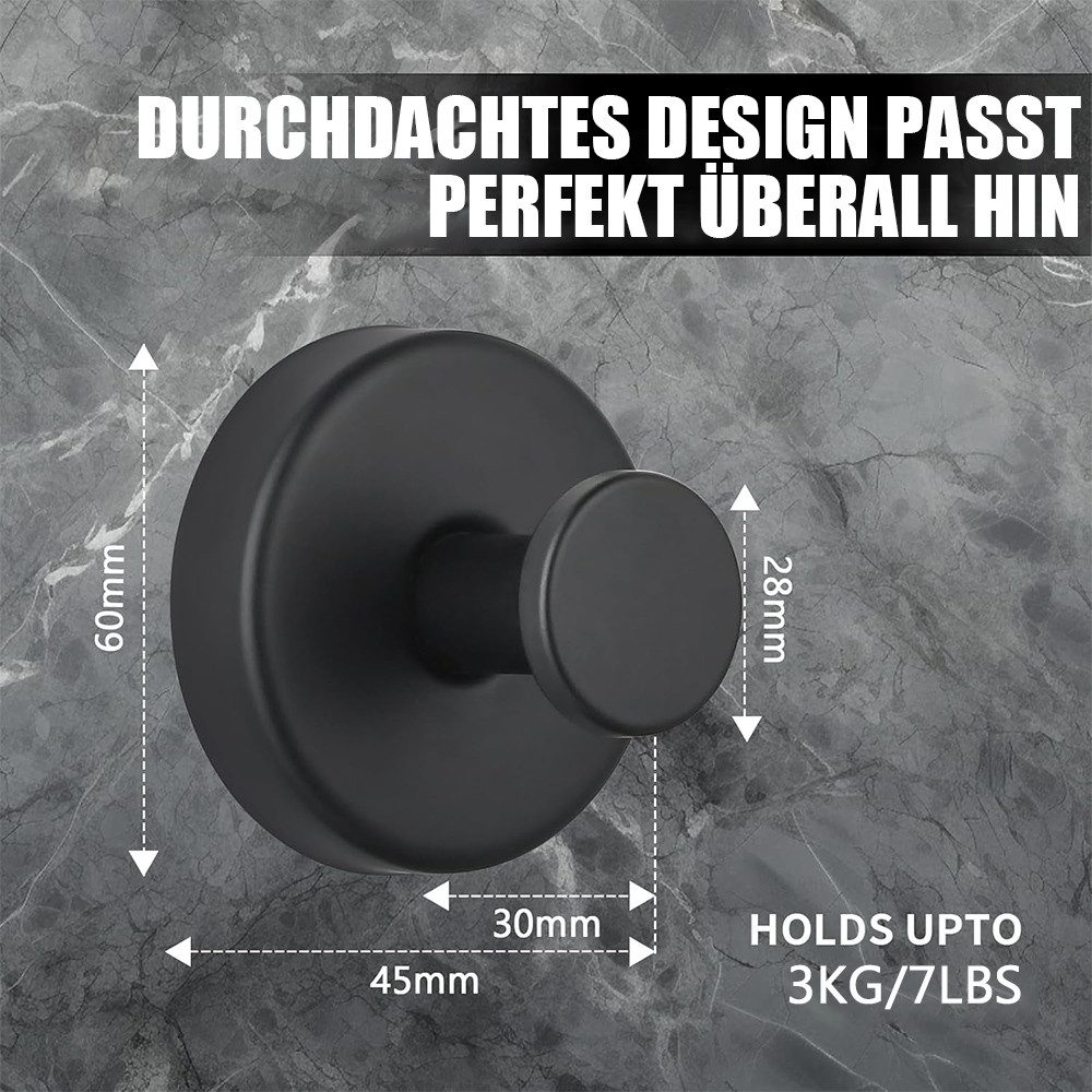 TUWENA Handtuchhaken 4 Stück Handtuchhalter mit Saugnapf, Wiederverwendbar günstig online kaufen