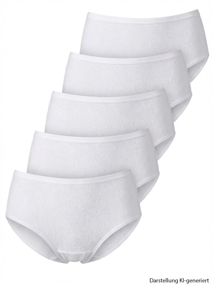 Schöller Slip Basic Feinfrottee (5-St) Softbündchen, im 5er Pack