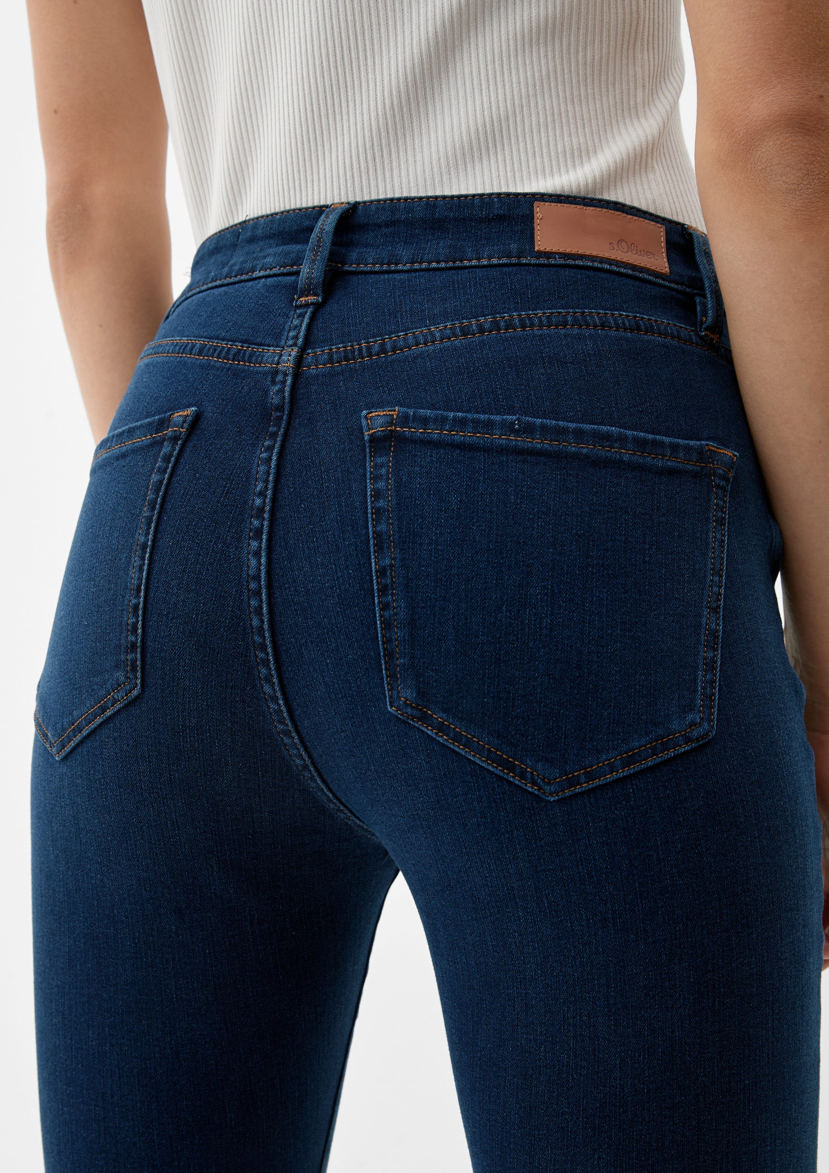 s.Oliver 5-Pocket-Jeans Mid Leg Ankle-Jeans / Rise / / Izabell Skinny Fit Skinny