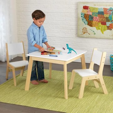 KidKraft® Kindersitzgruppe Moderner Tisch mit 2 Stühlen, (3-tlg)