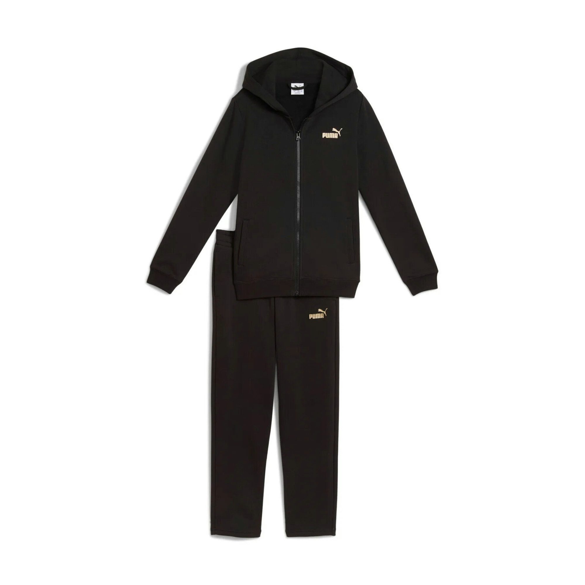 PUMA Trainingsanzug Puma Mädchen Trainingsanzug Metallic Hooded Sweat Suit FL G 689729