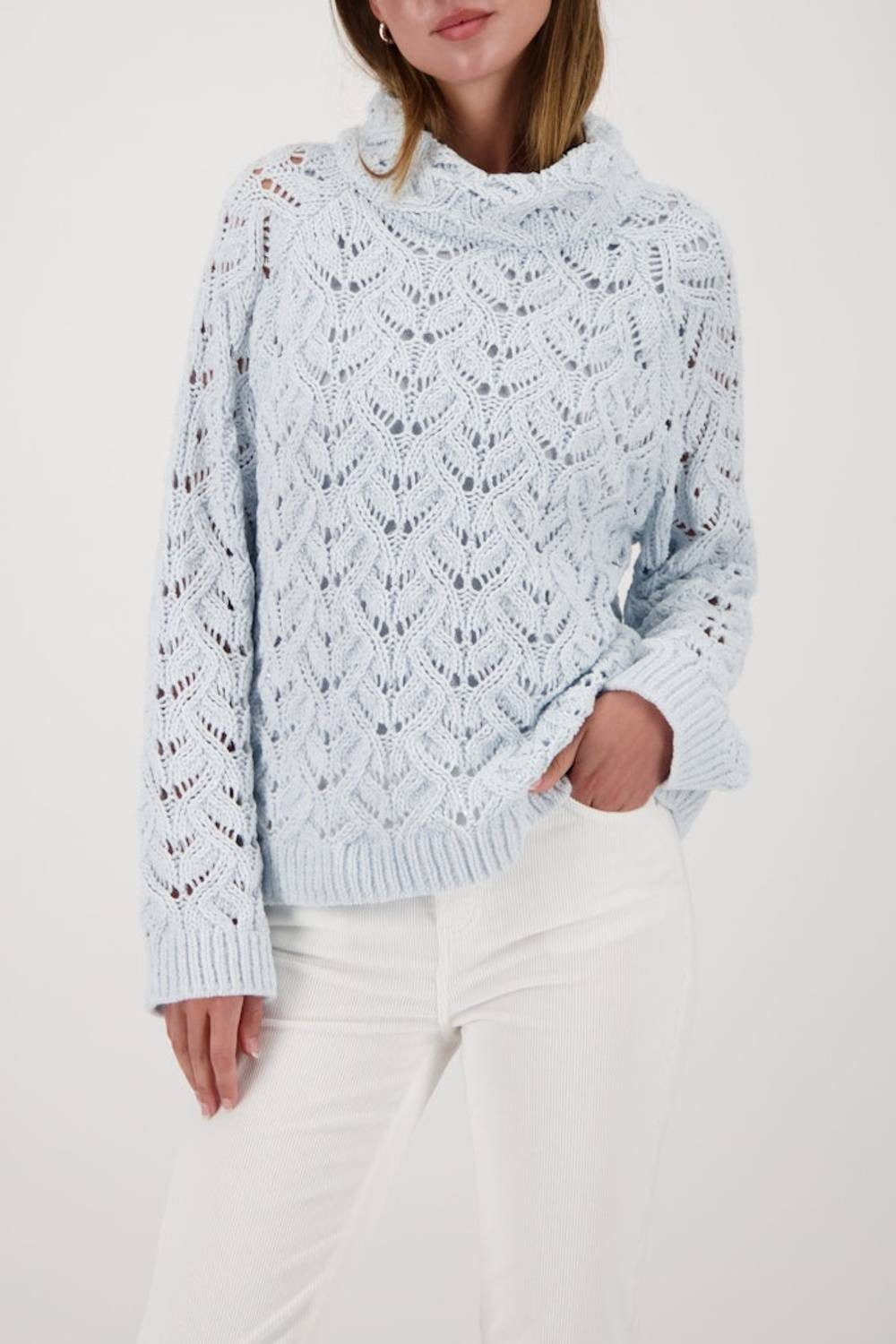 Monari Rundhalspullover 809468 Strickpullover