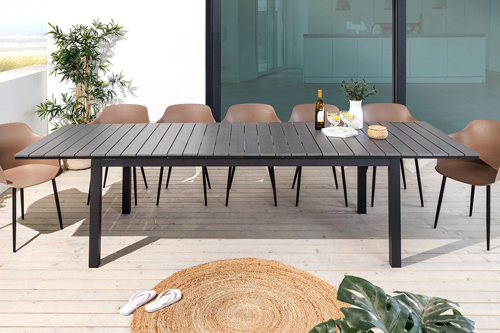 riess-ambiente Gartentisch DESIGNO 200-250-300cm grau / günstig online kaufen