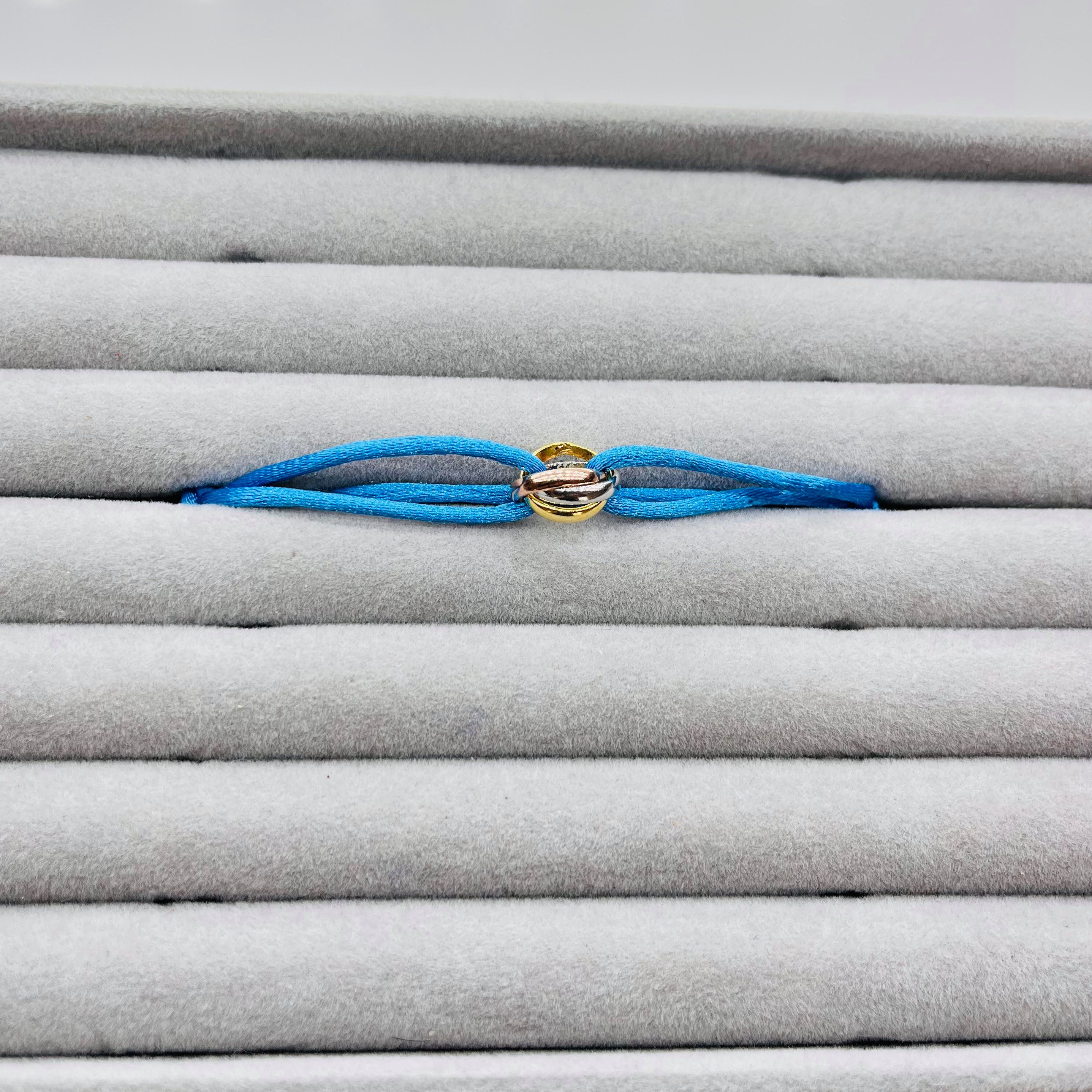 DC Jewelry Armband 925 Silber Tricolor Armband, Silberschmuck für Damen & Herren