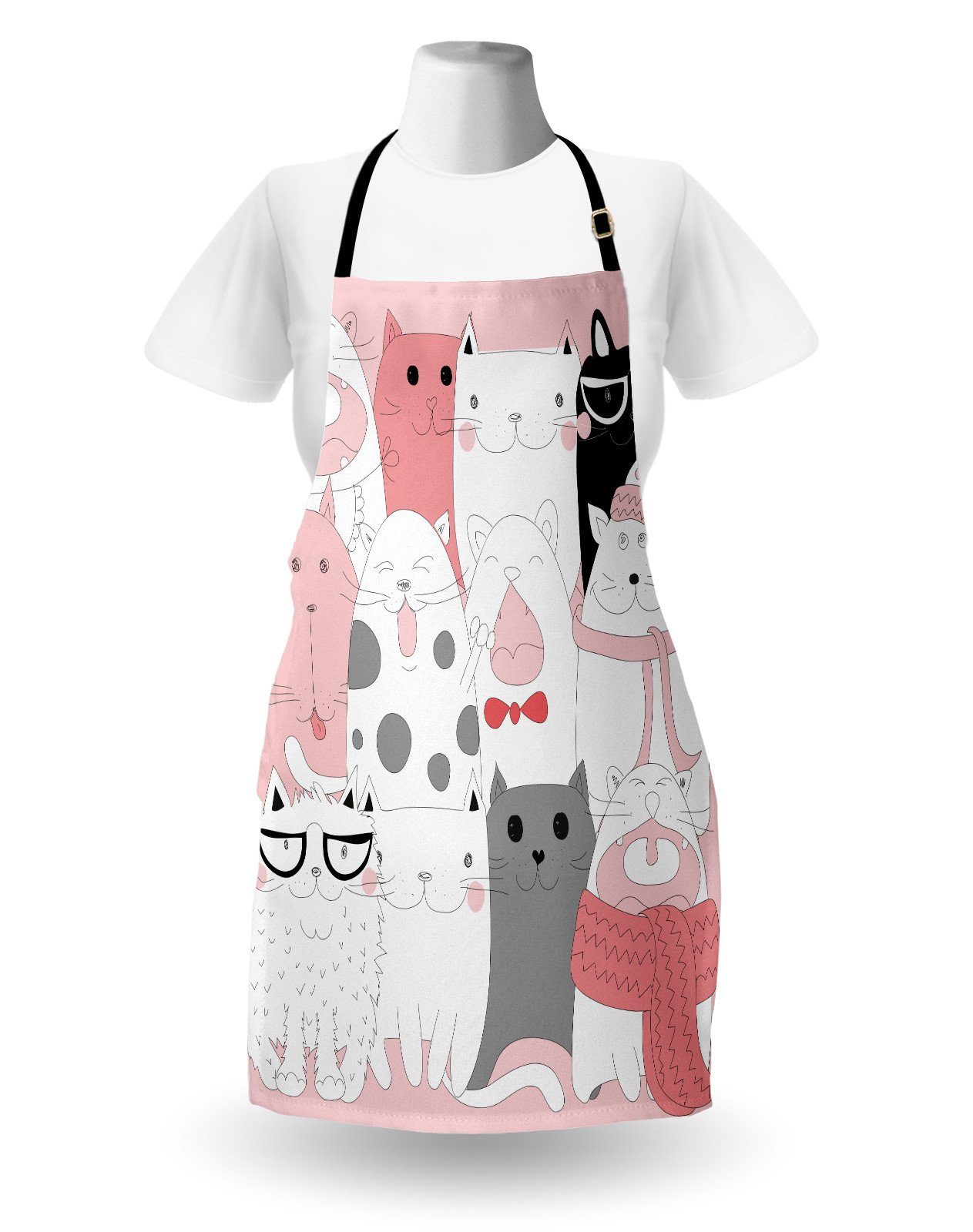 Abakuhaus Kochschürze Höhenverstellbar Klare Farben ohne verblassen, Katze günstig online kaufen